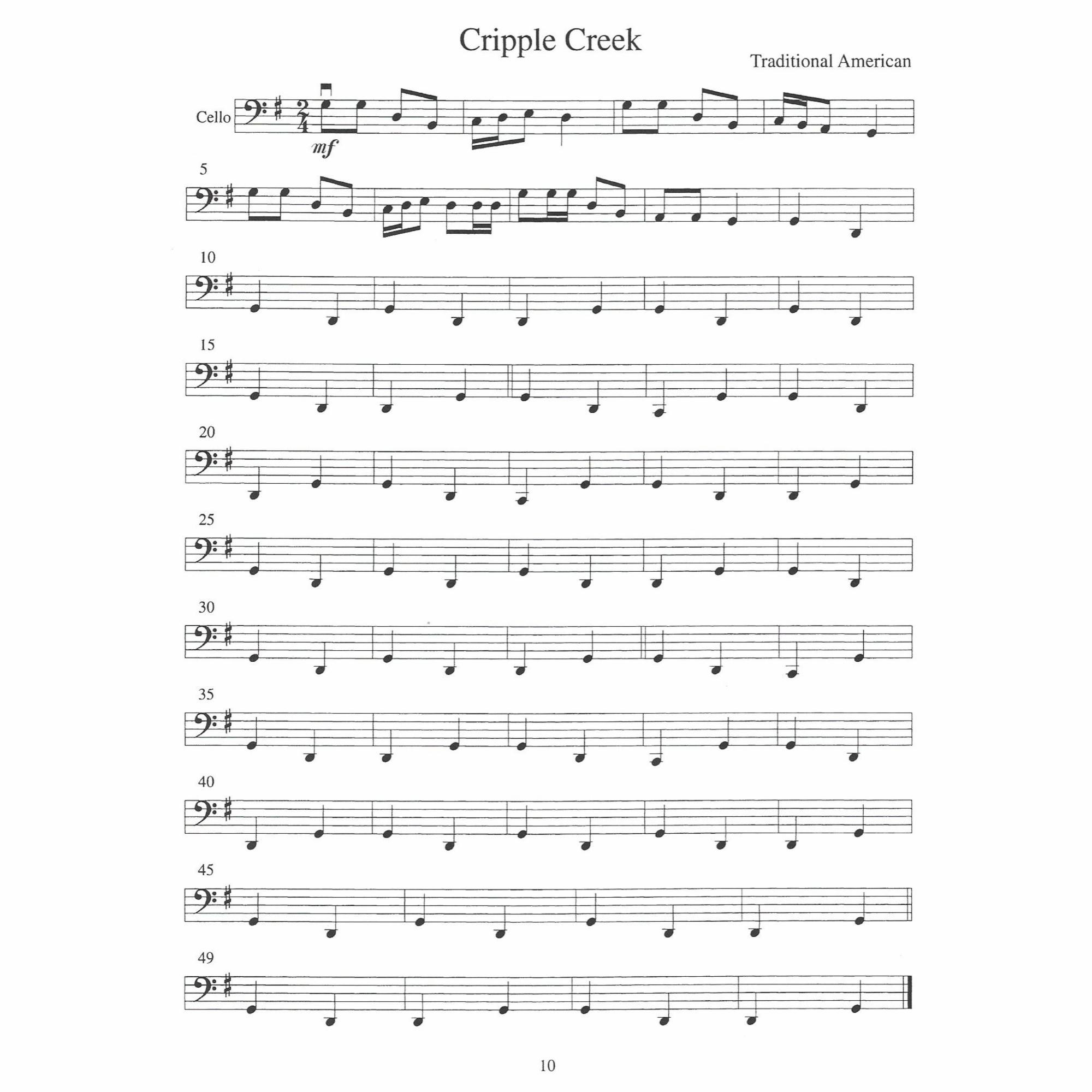Sample: Cello (Pg. 10)