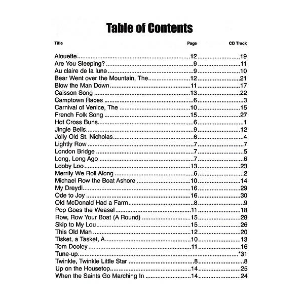 Table Of Contents