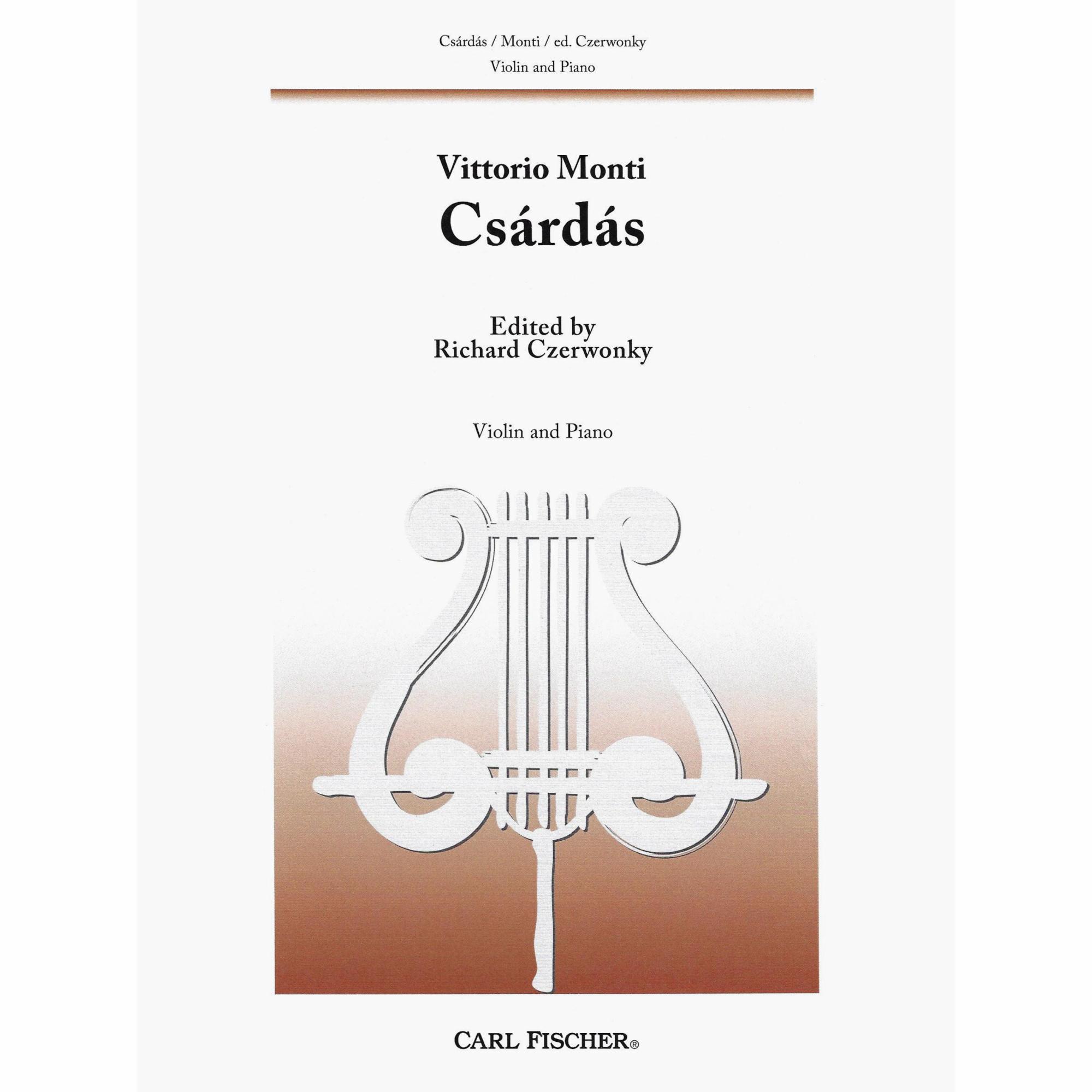 Monti -- Csardas for Violin and Piano