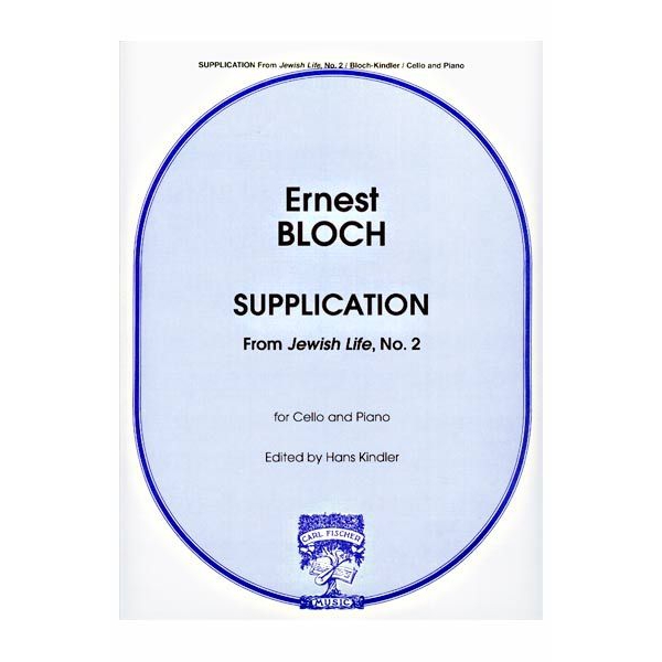 Supplication (No. 2 from  Jewish Life) for Cello
