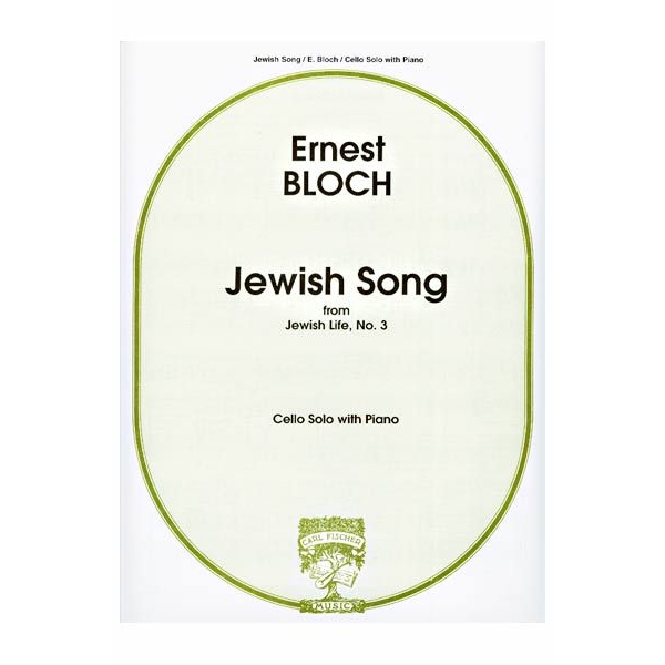 Jewish Song (No. 3 from  Jewish Life) for Cello