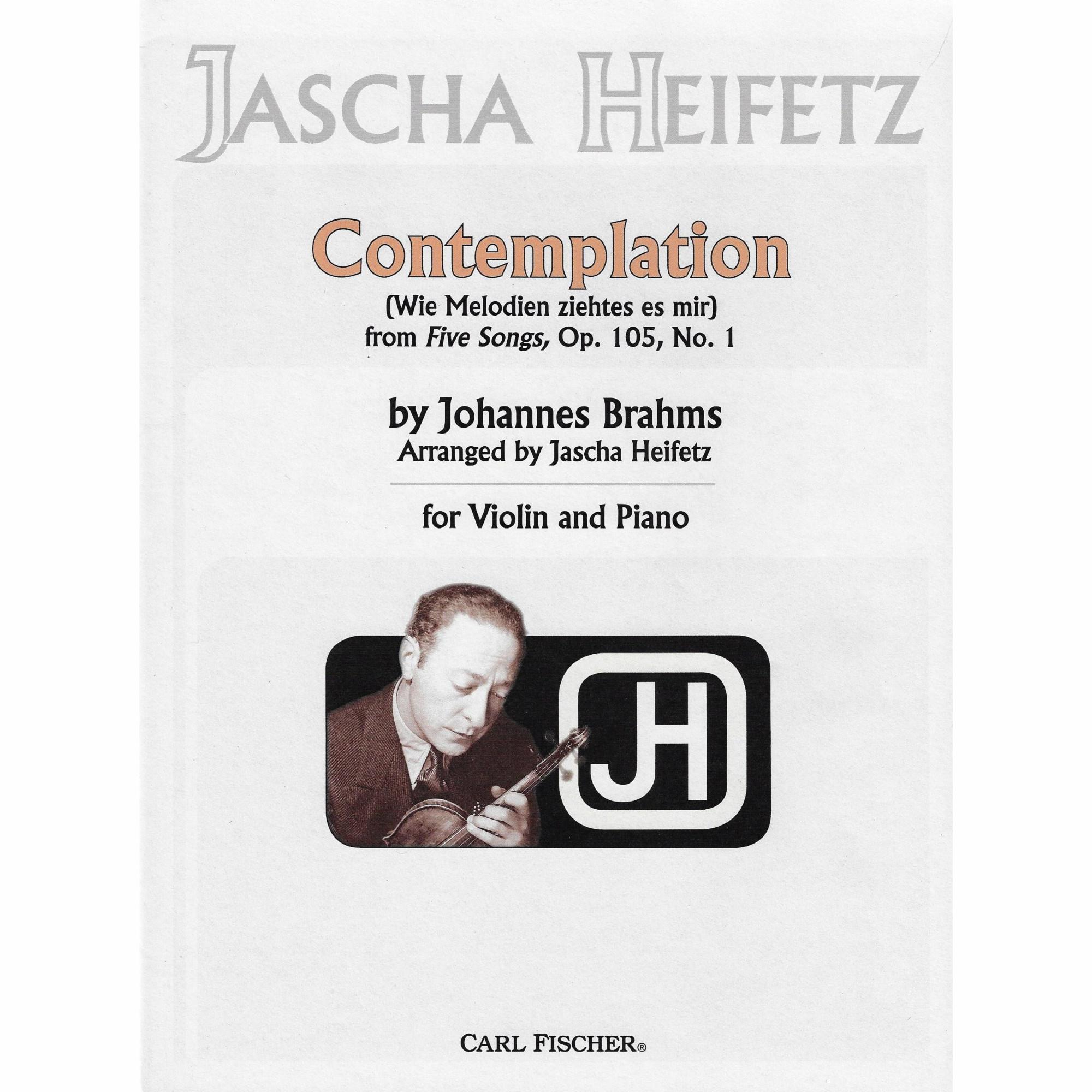 Brahms -- Contemplation, Op. 105, No. 1 for Violin and Piano