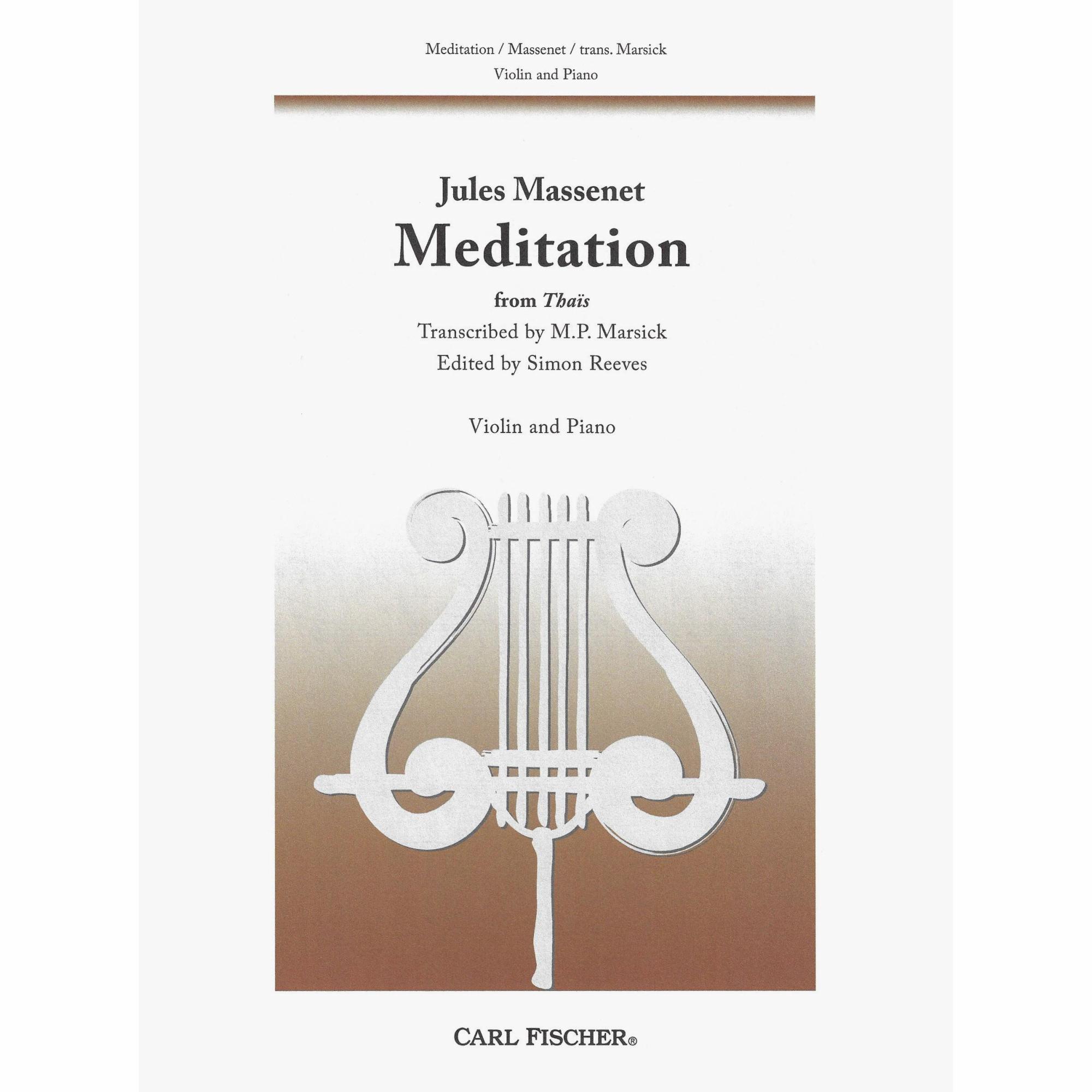 Massenet -- Meditation from Thais for Violin and Piano