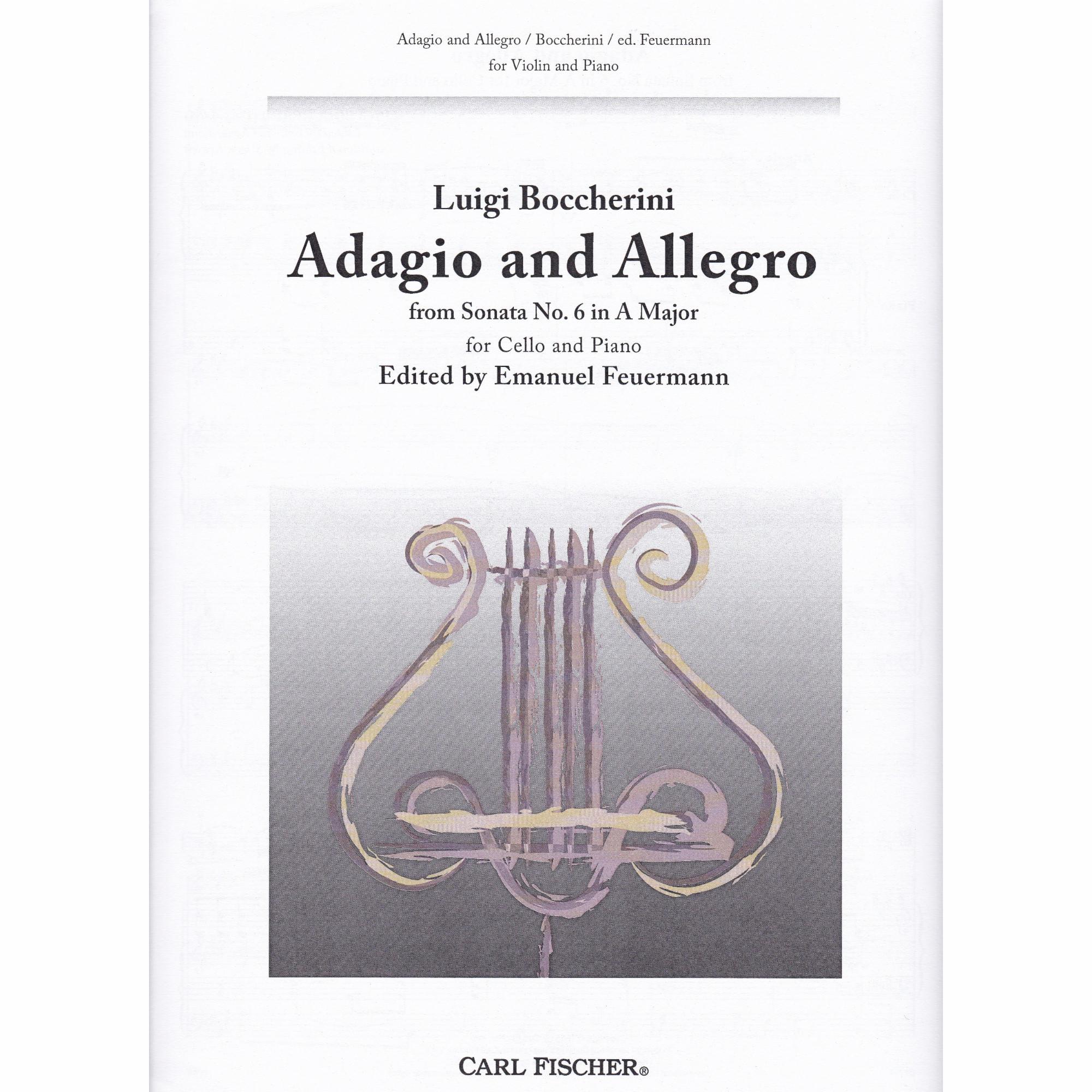 Adagio and Allegro in A Major for Cello and Piano