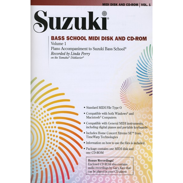 Suzuki Bass School MIDI Disk Accompaniments/CD-ROM