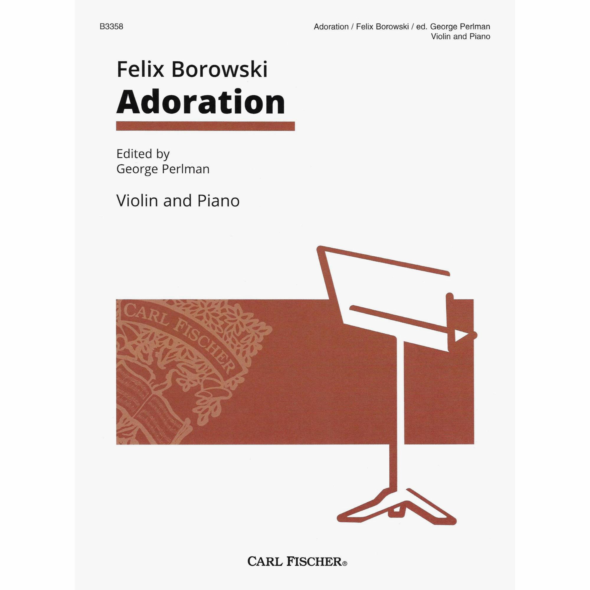 Borowski -- Adoration for Violin and Piano