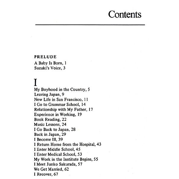 Table of contents - Page 1