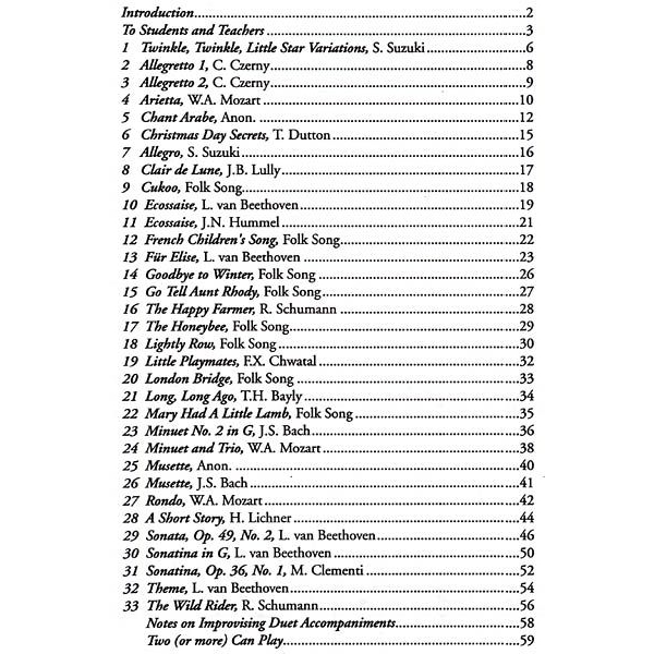 Table of contents