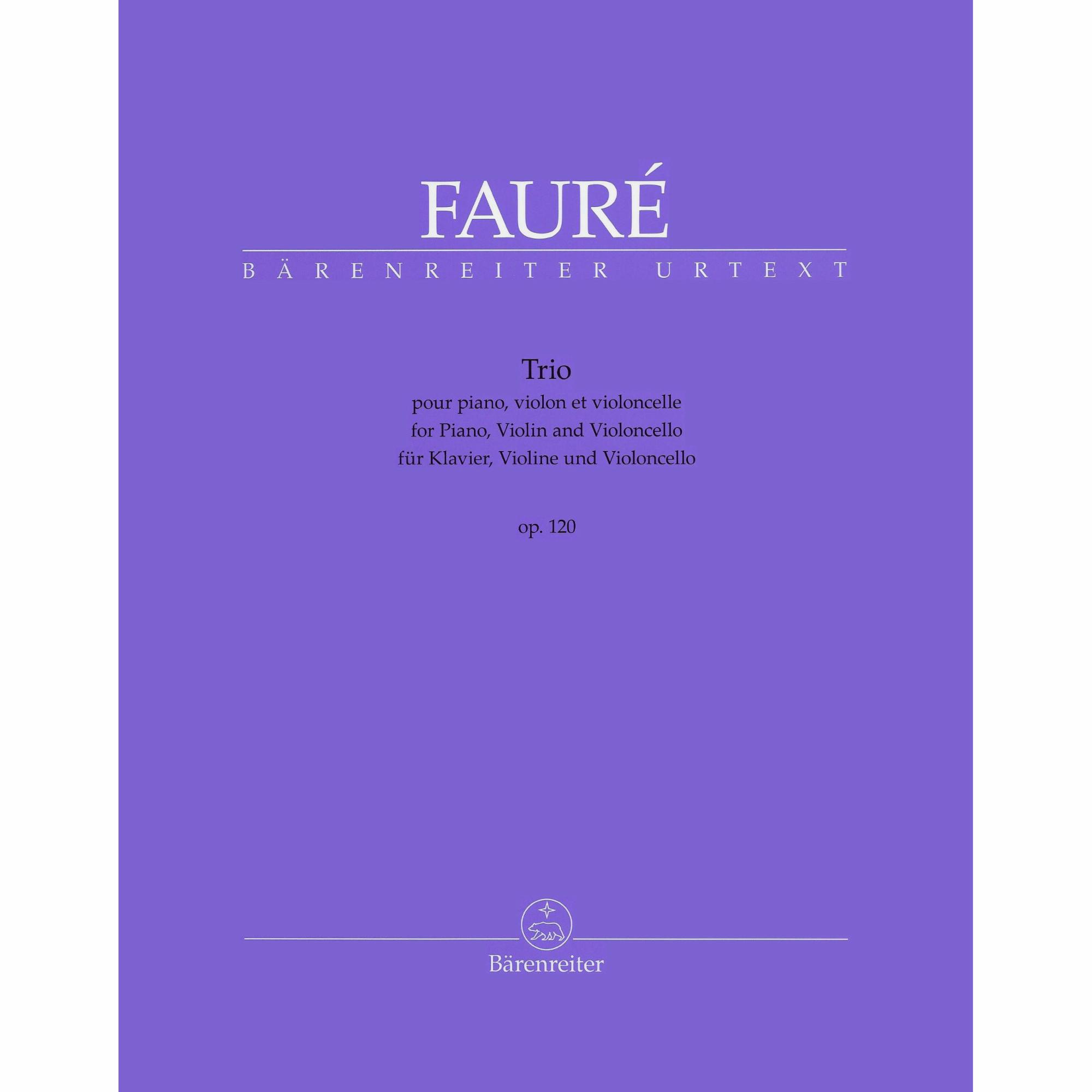 Faure -- Piano Trio, Op. 120