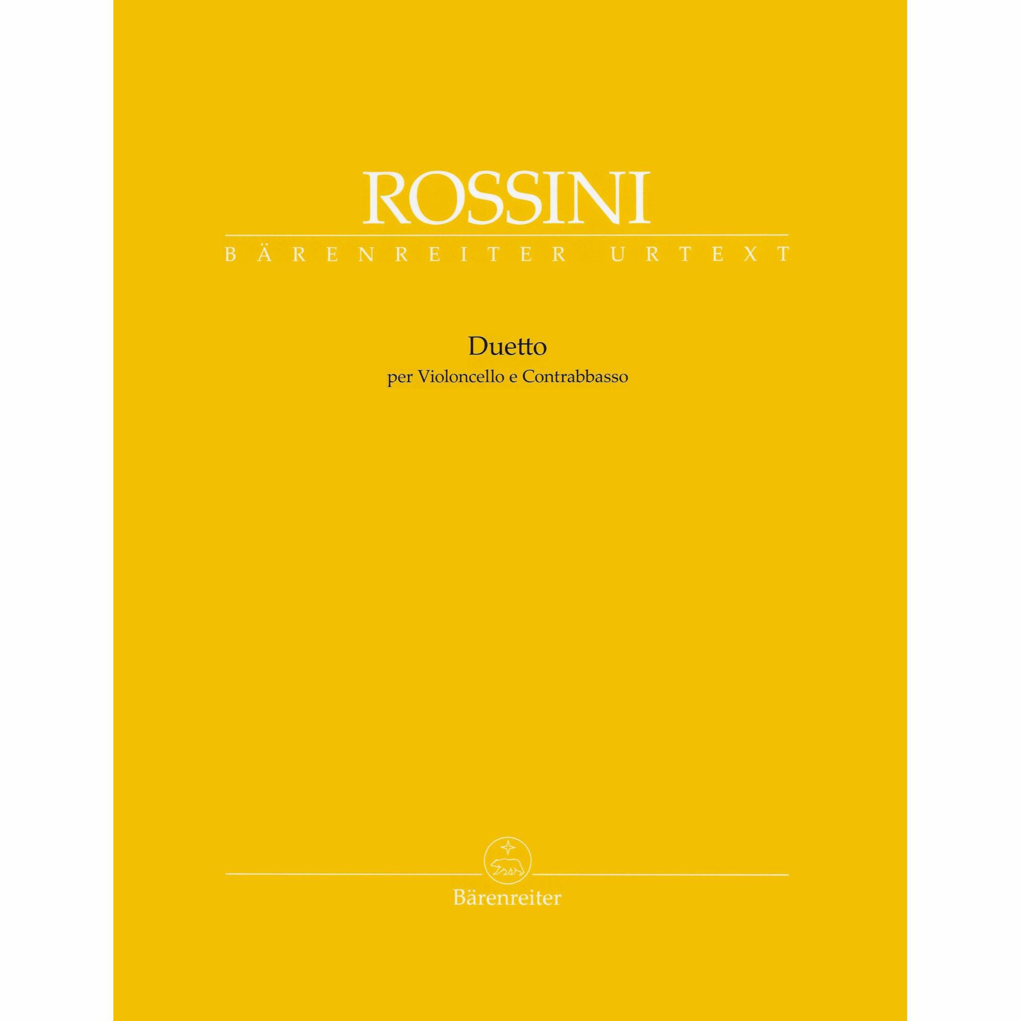 Rossini -- Duetto for Violin and Bass