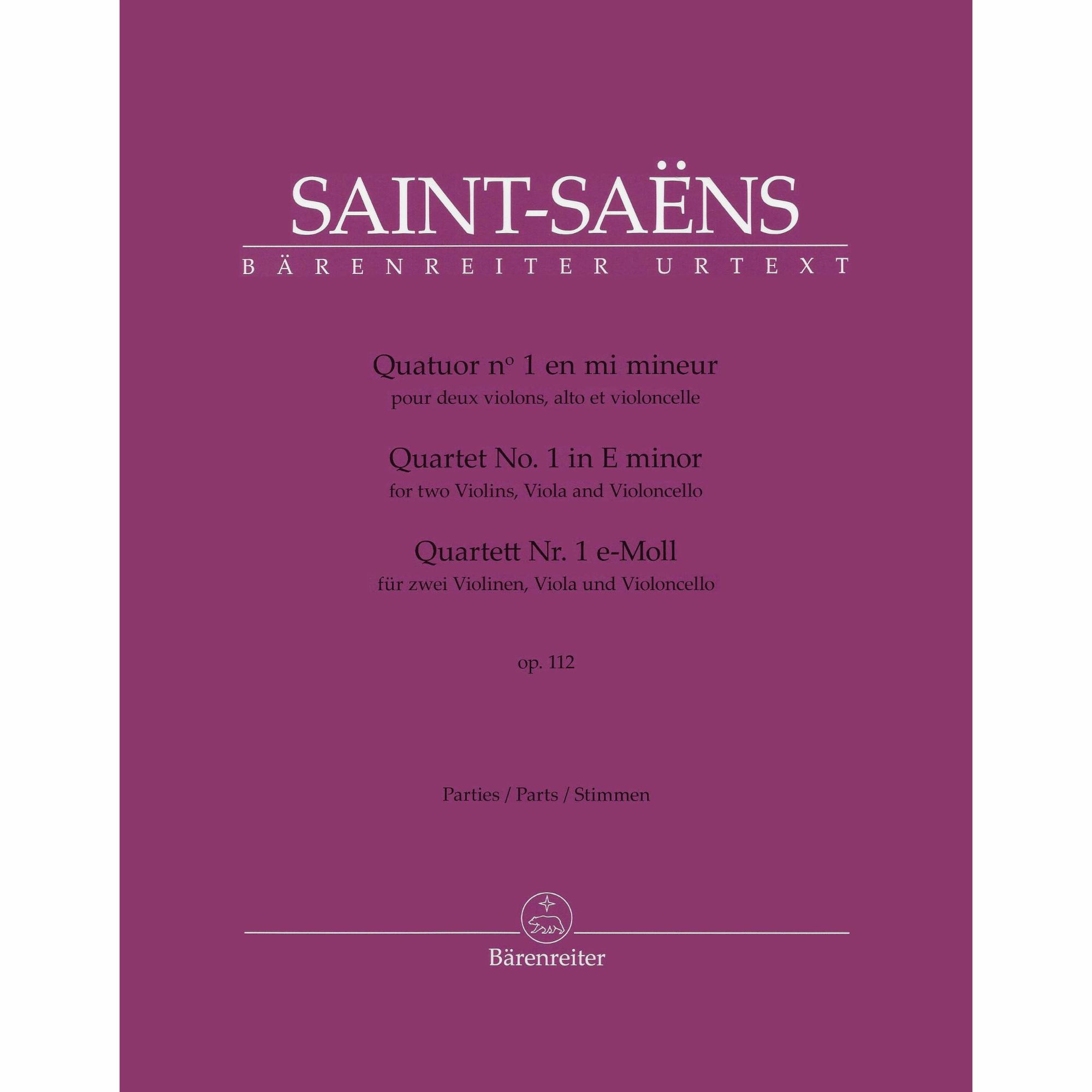 Saint-Saens -- String Quartet No. 1 in E Minor, Op. 112