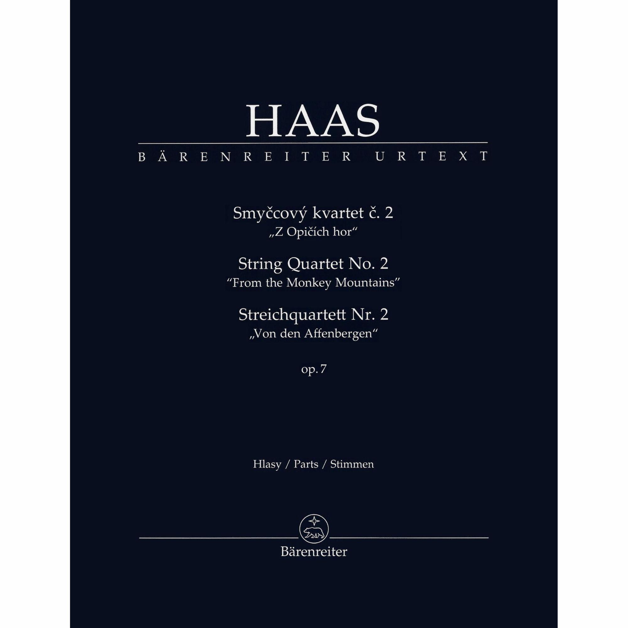 Haas -- String Quartet No. 2, Op 7 