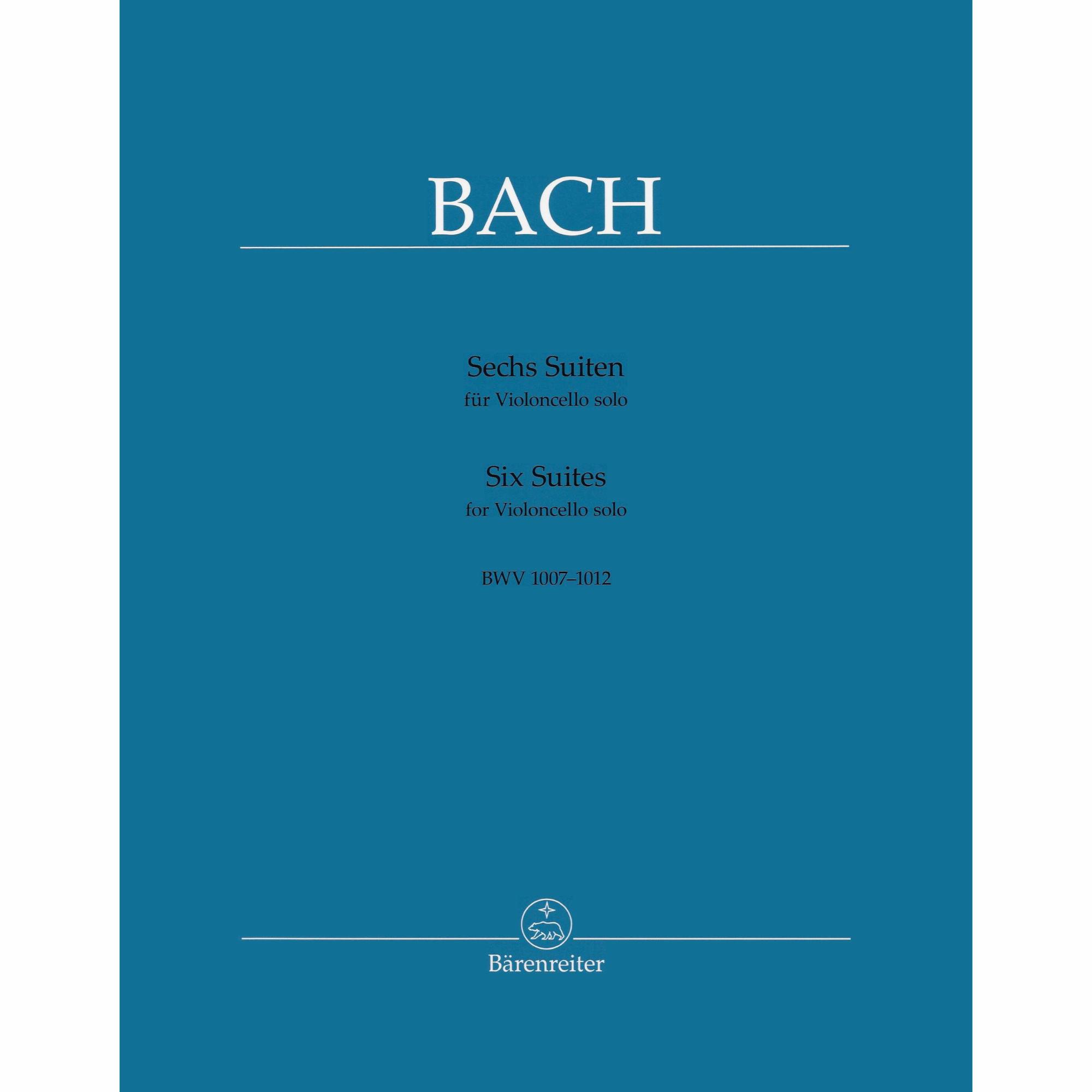 Bach -- Six Suites, BWV 1007-1012 for Solo Cello