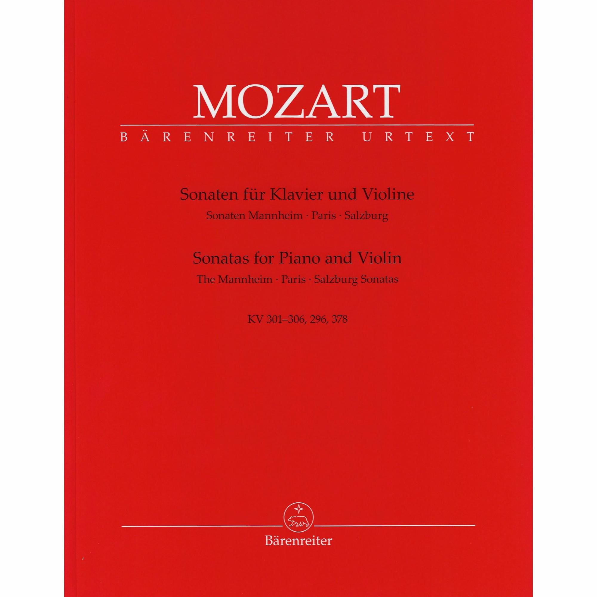 Mozart -- The Mannheim, Paris & Salzburg Sonatas for Violin and Piano