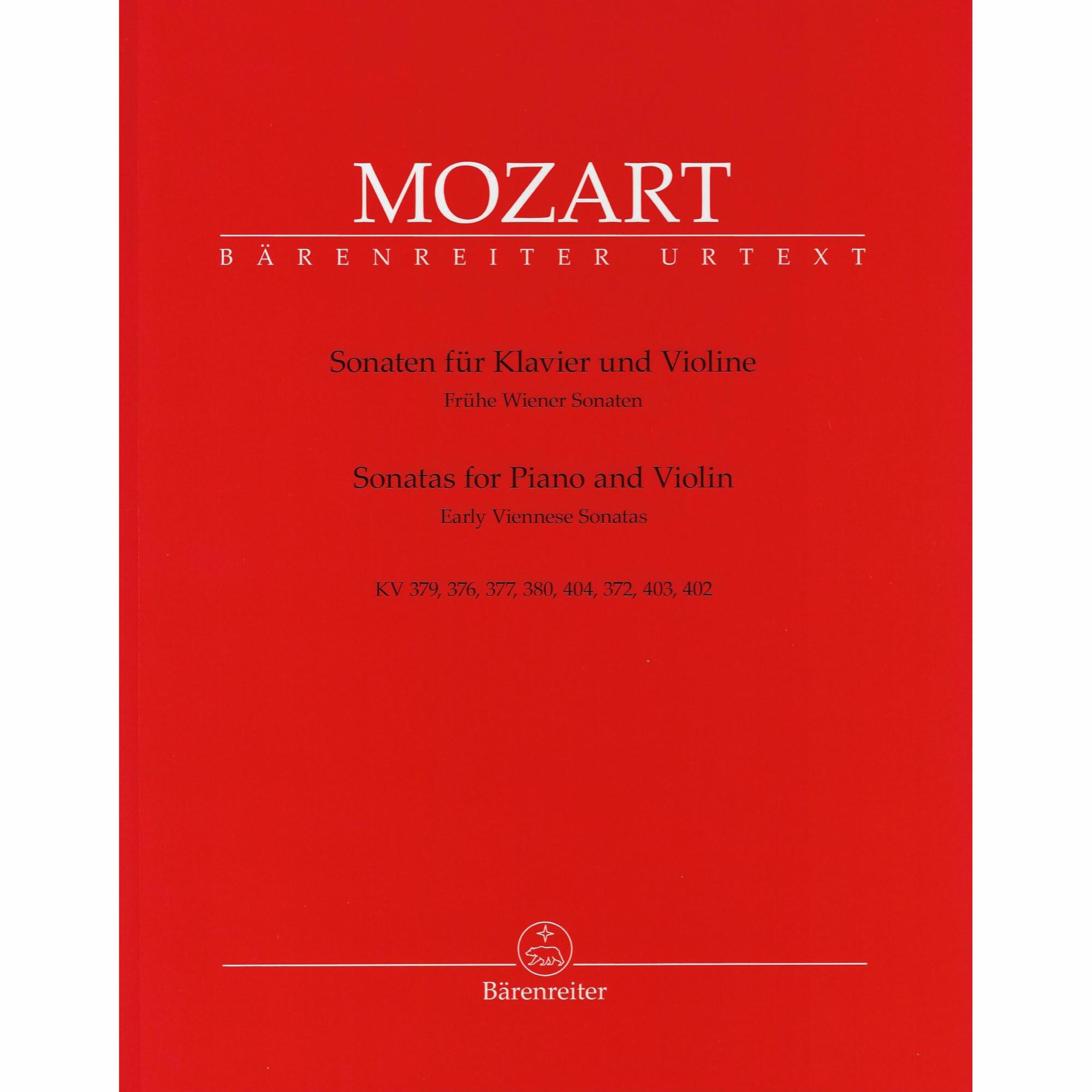 Mozart -- Early Viennese Sonatas for Violin and Piano