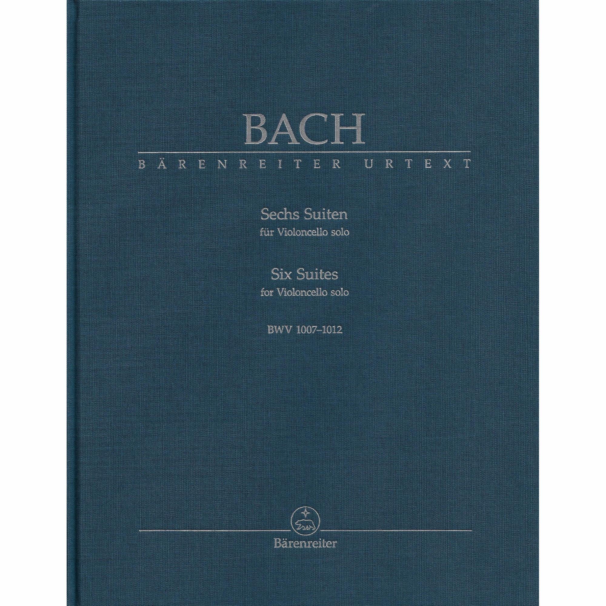 Bach -- Six Suites, BWV 1007-1012 for Solo Cello (Hardcover)