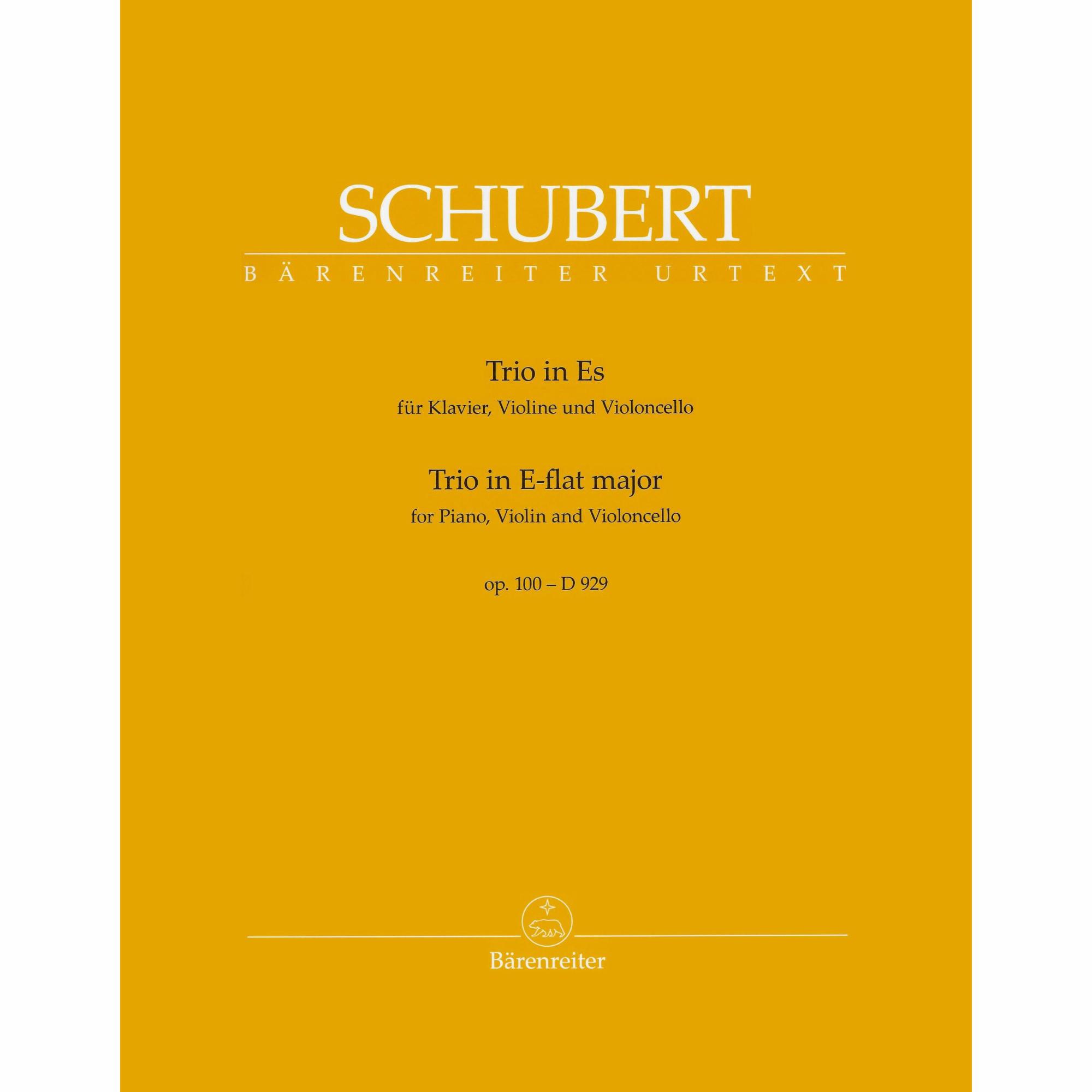 Schubert -- Piano Trio in E-flat Major, D. 929