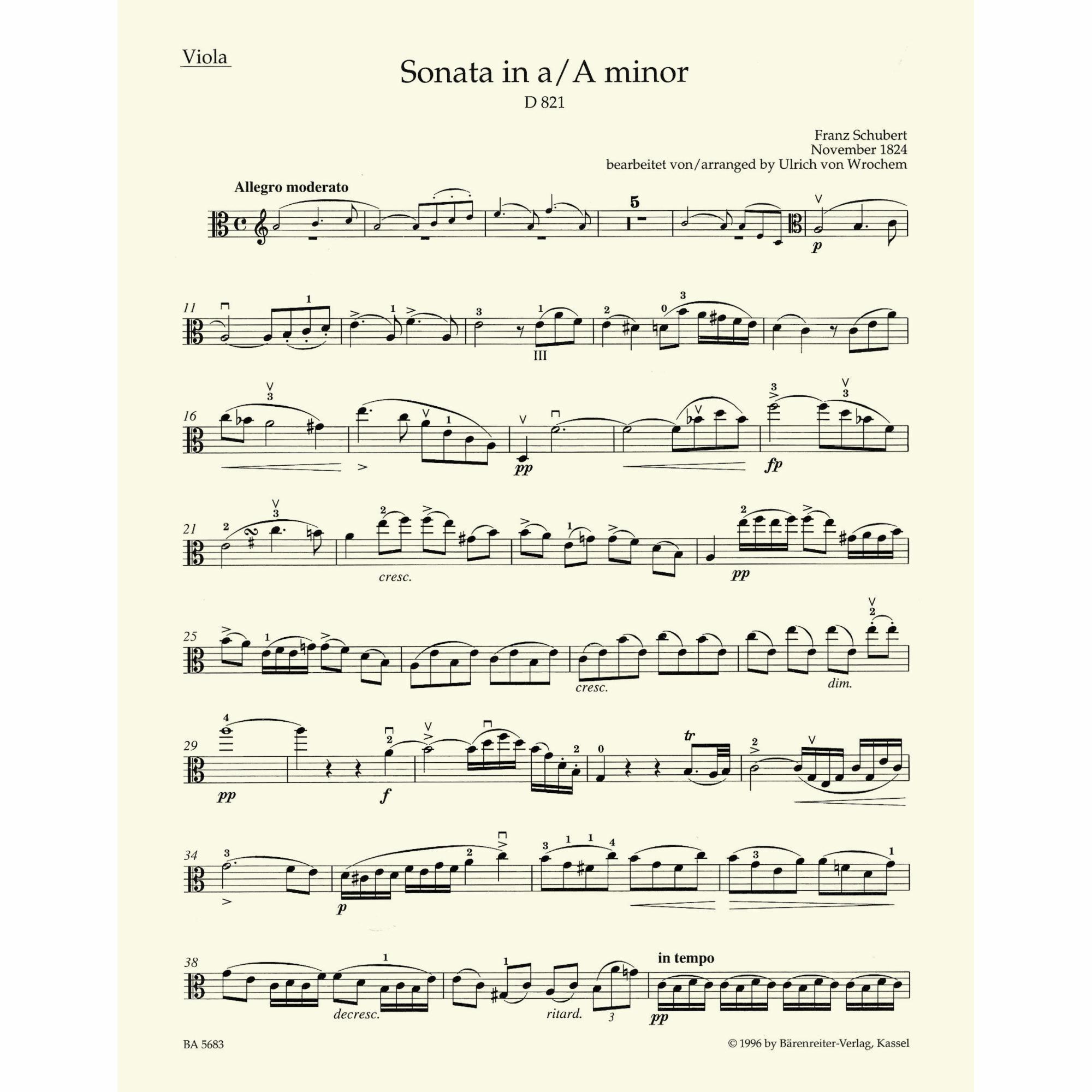 Sample: Viola Part (Pg. 1)