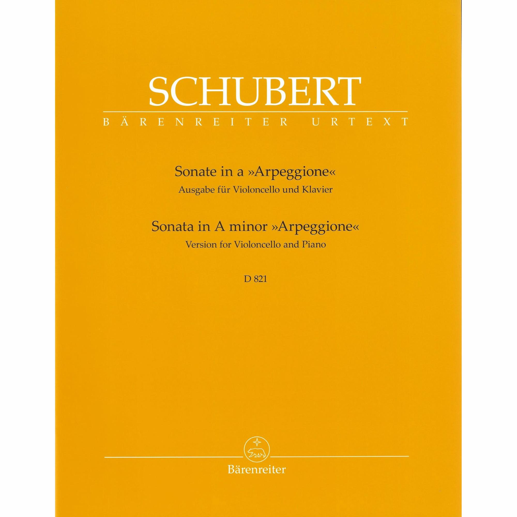 Arpeggione Sonata, D. 821 for Cello and Piano