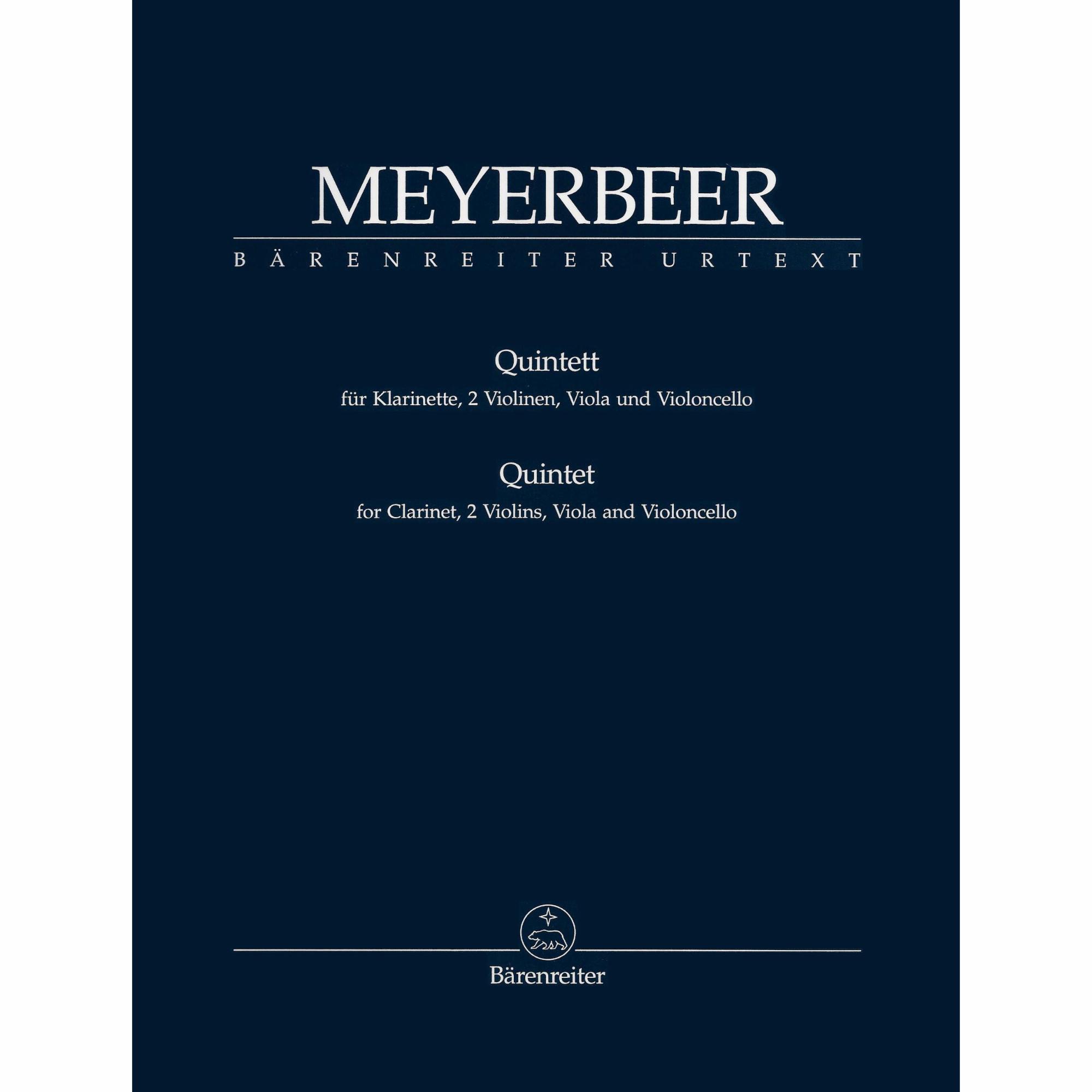 Meyerbeer - Clarinet Quintet