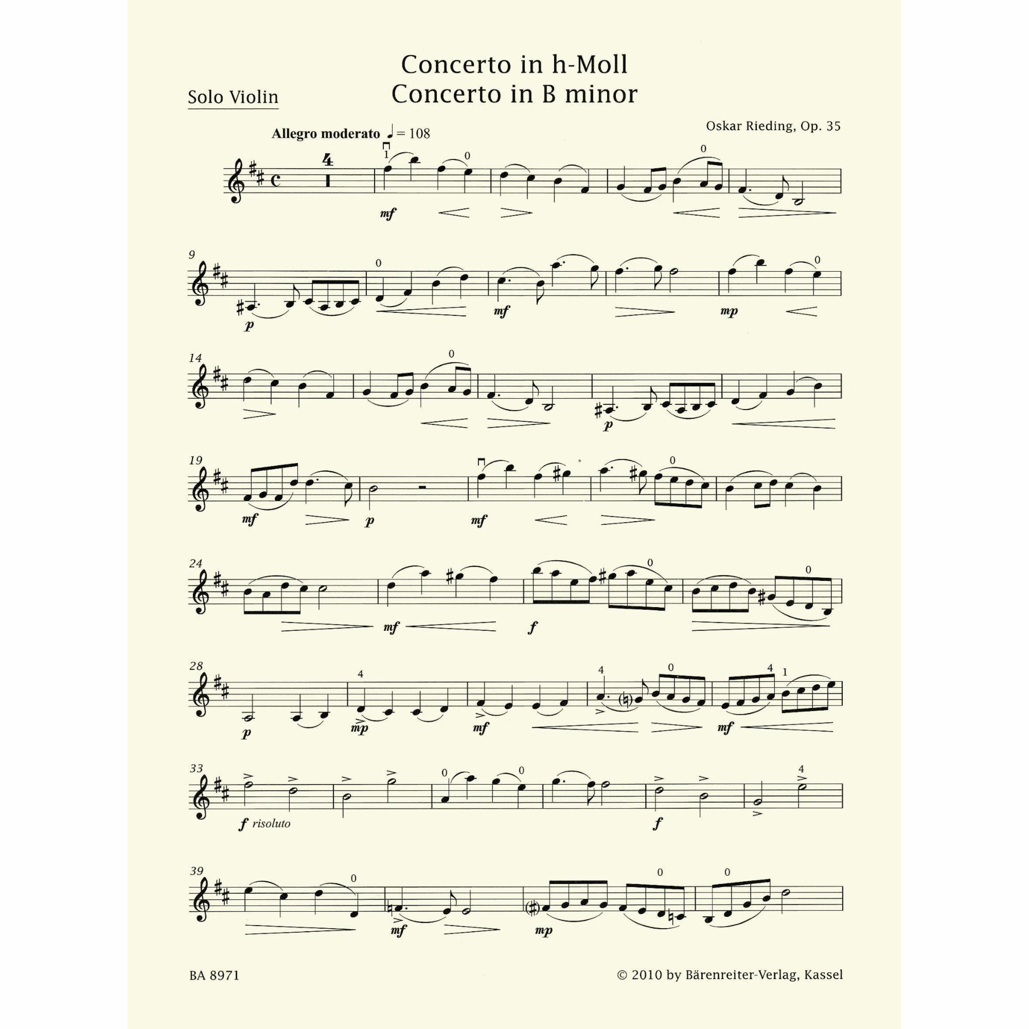 Violin Concerto in B Minor, Op. 35