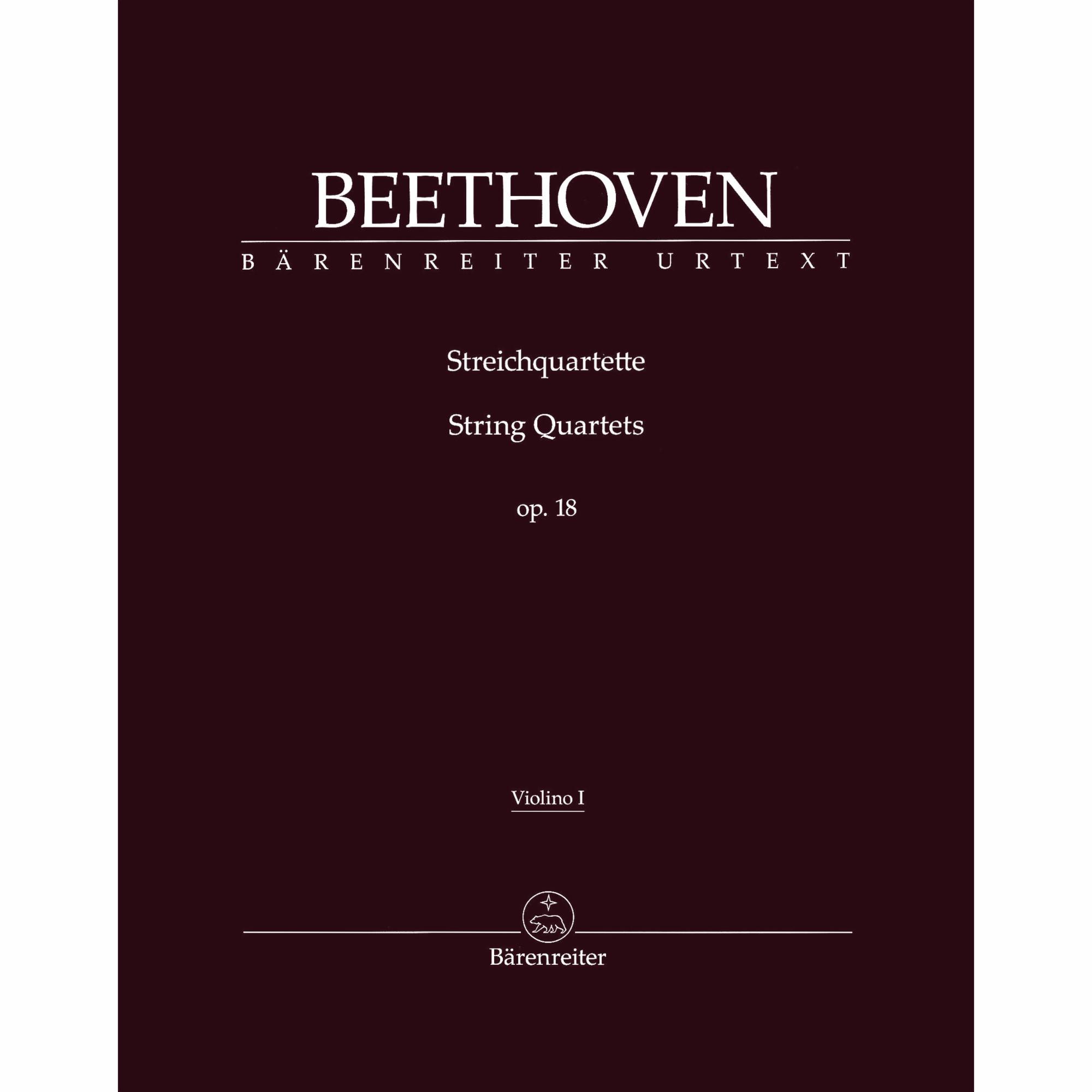 Beethoven -- String Quartets, Op. 18