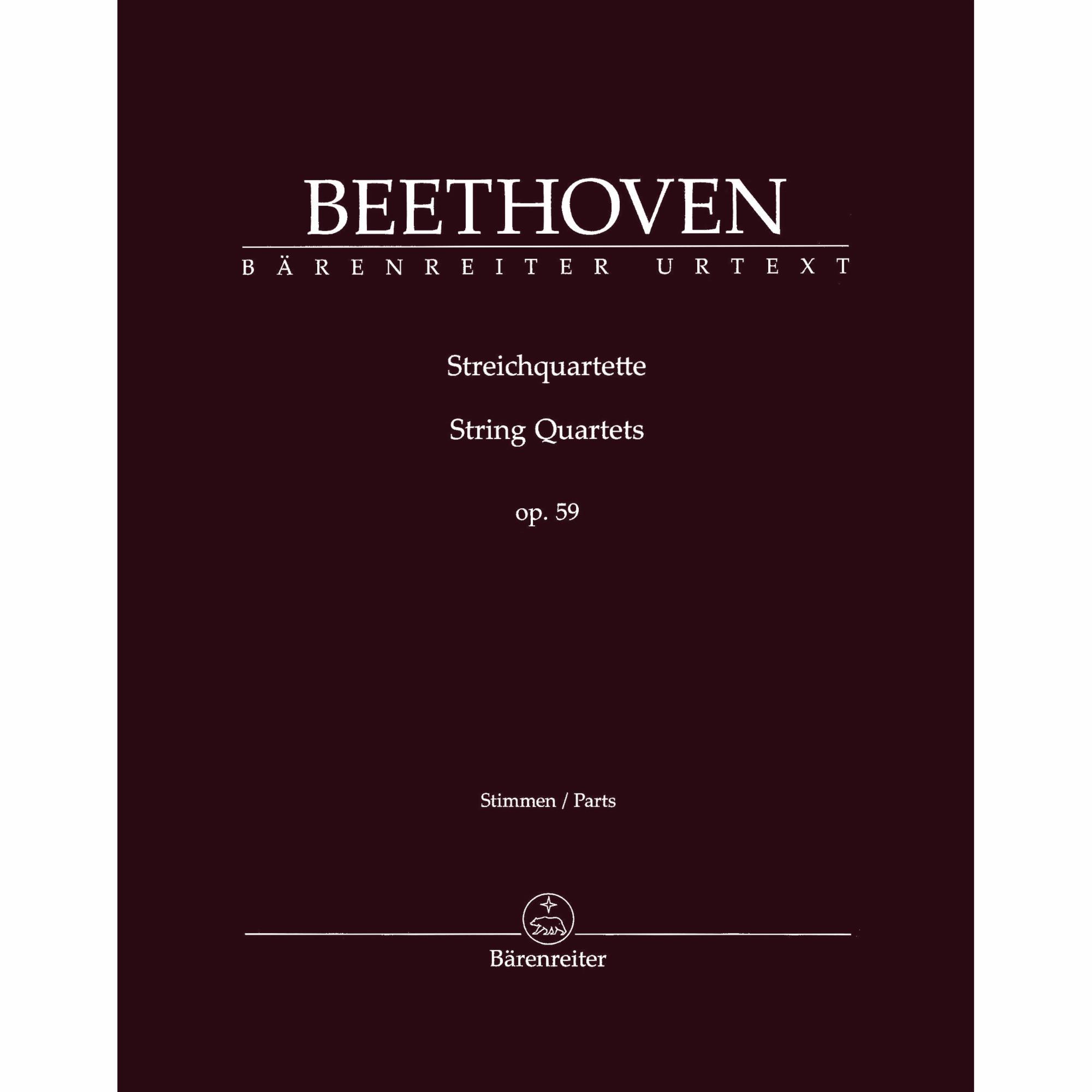 Beethoven -- String Quartets, Op. 59