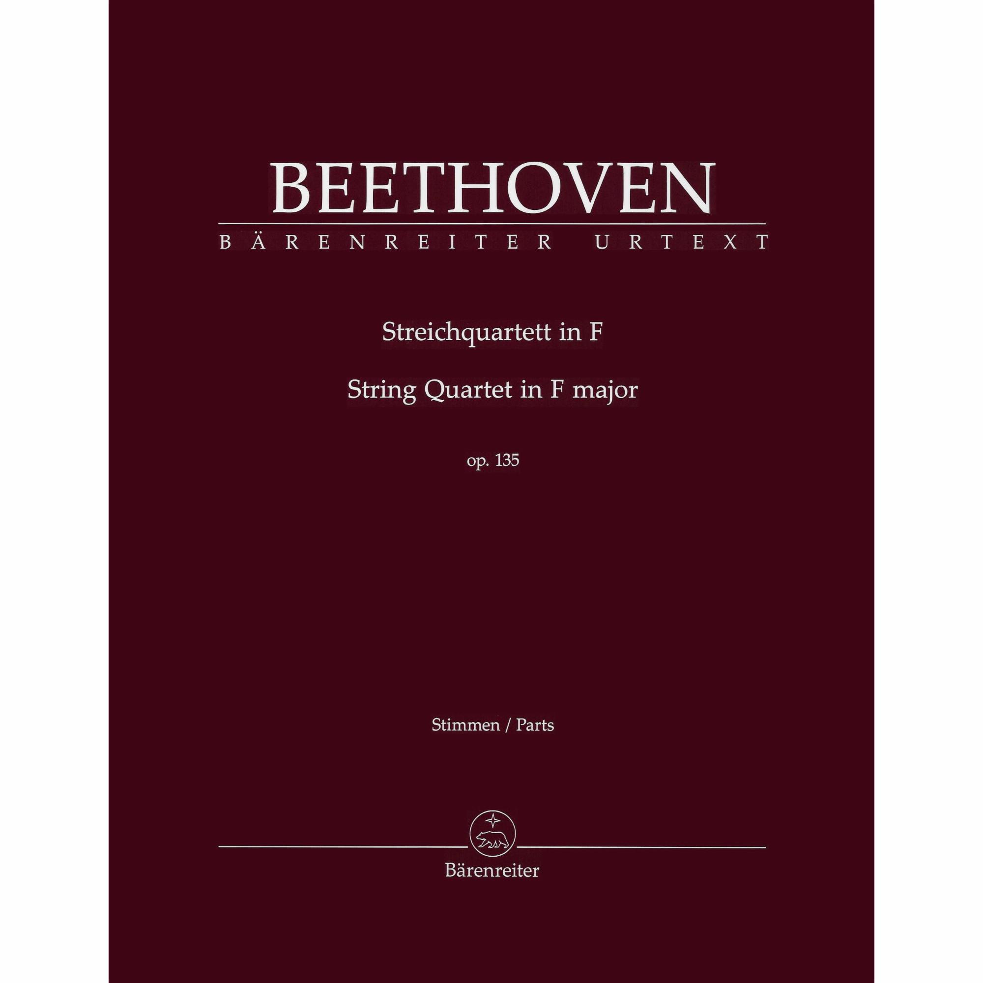 Beethoven -- String Quartet in F Major, Op. 135