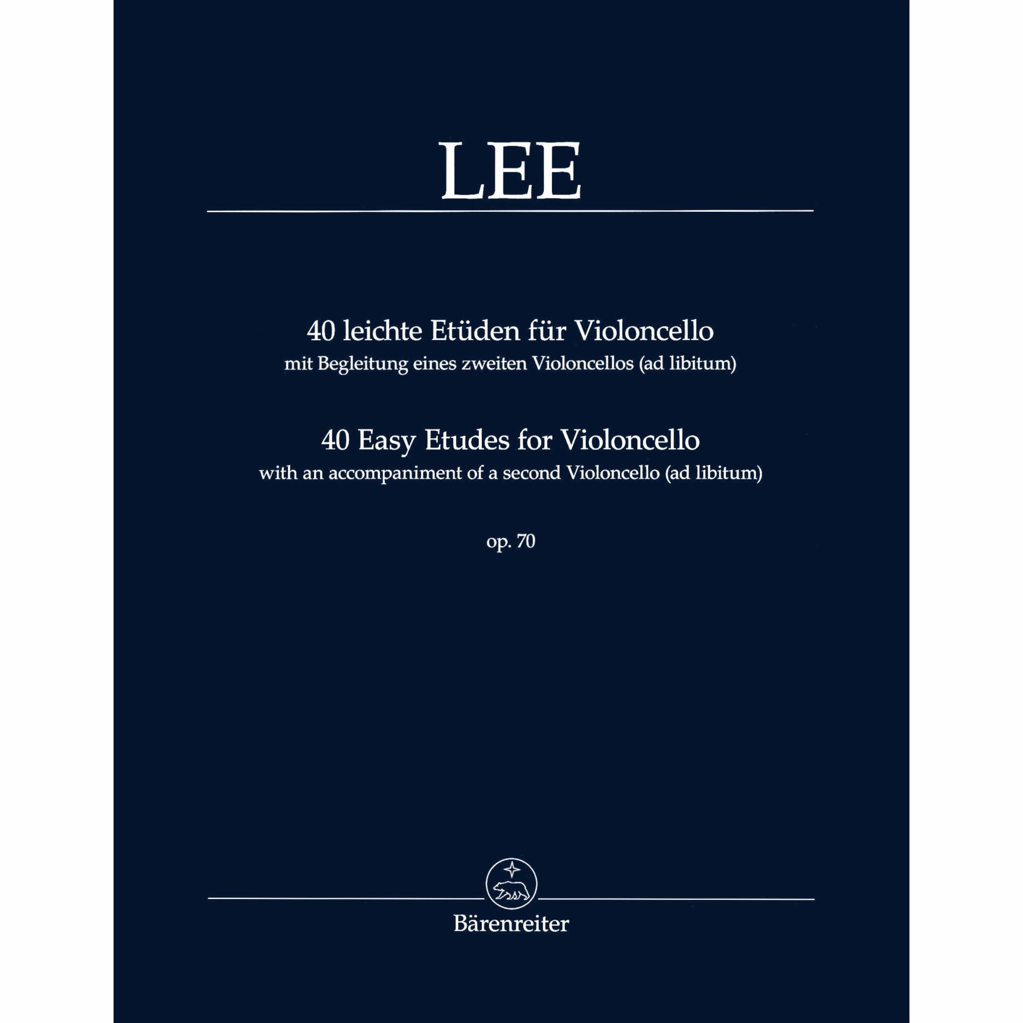 Lee -- 40 Easy Etudes, Op. 70 for Two Cellos
