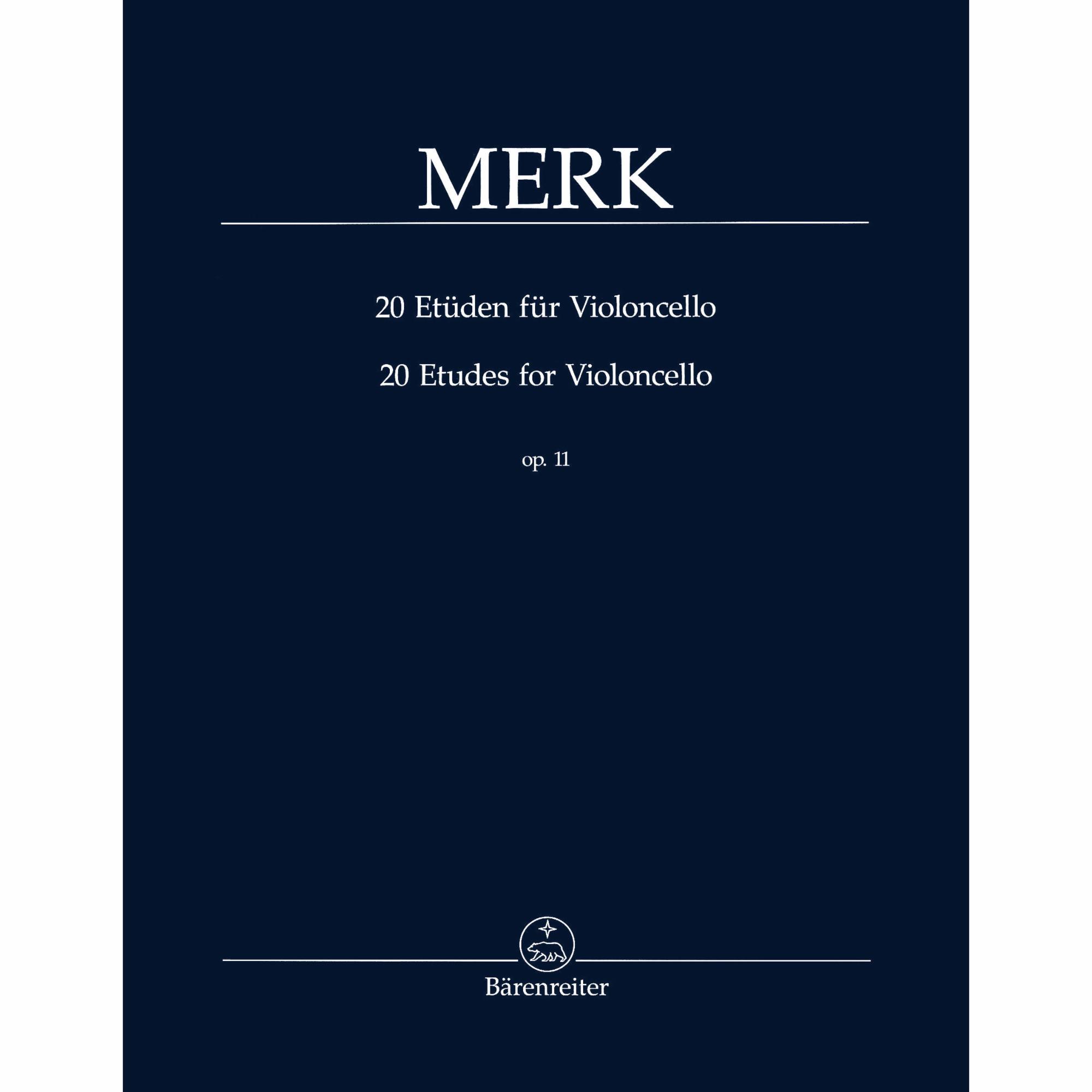Merk -- 20 Etudes, Op. 11 for Cello