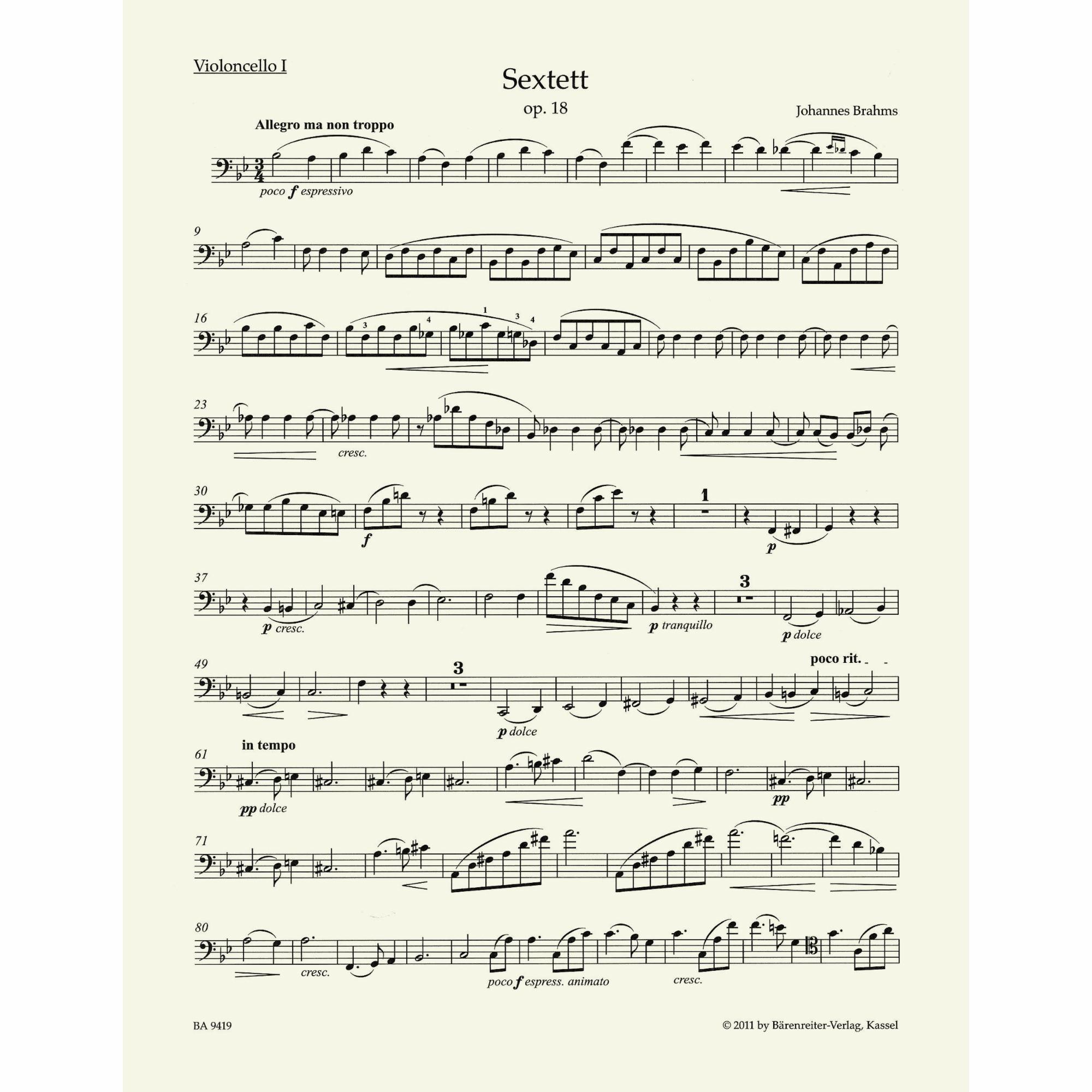 Sample: Cello I (Pg. 2)