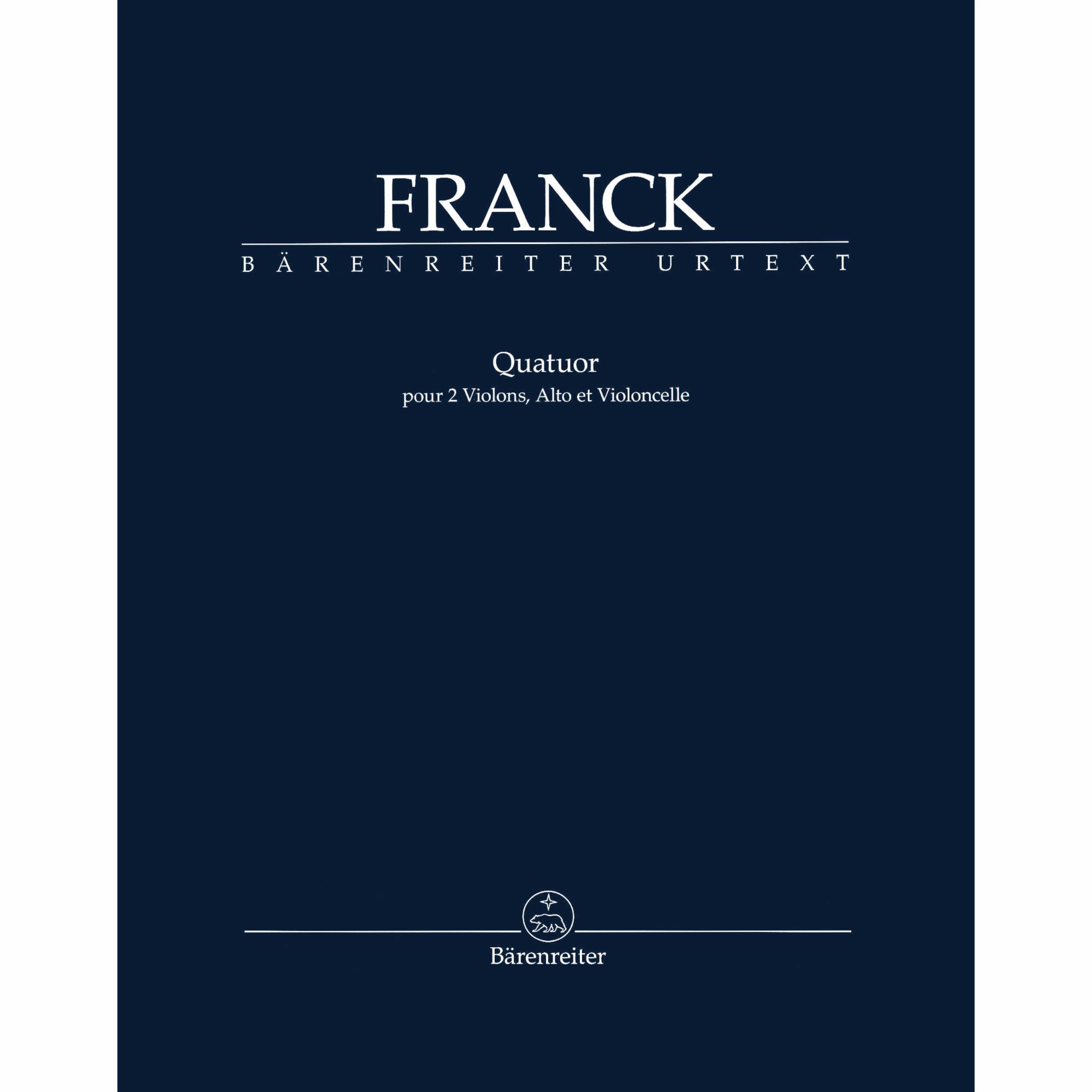 Franck -- String Quartet
