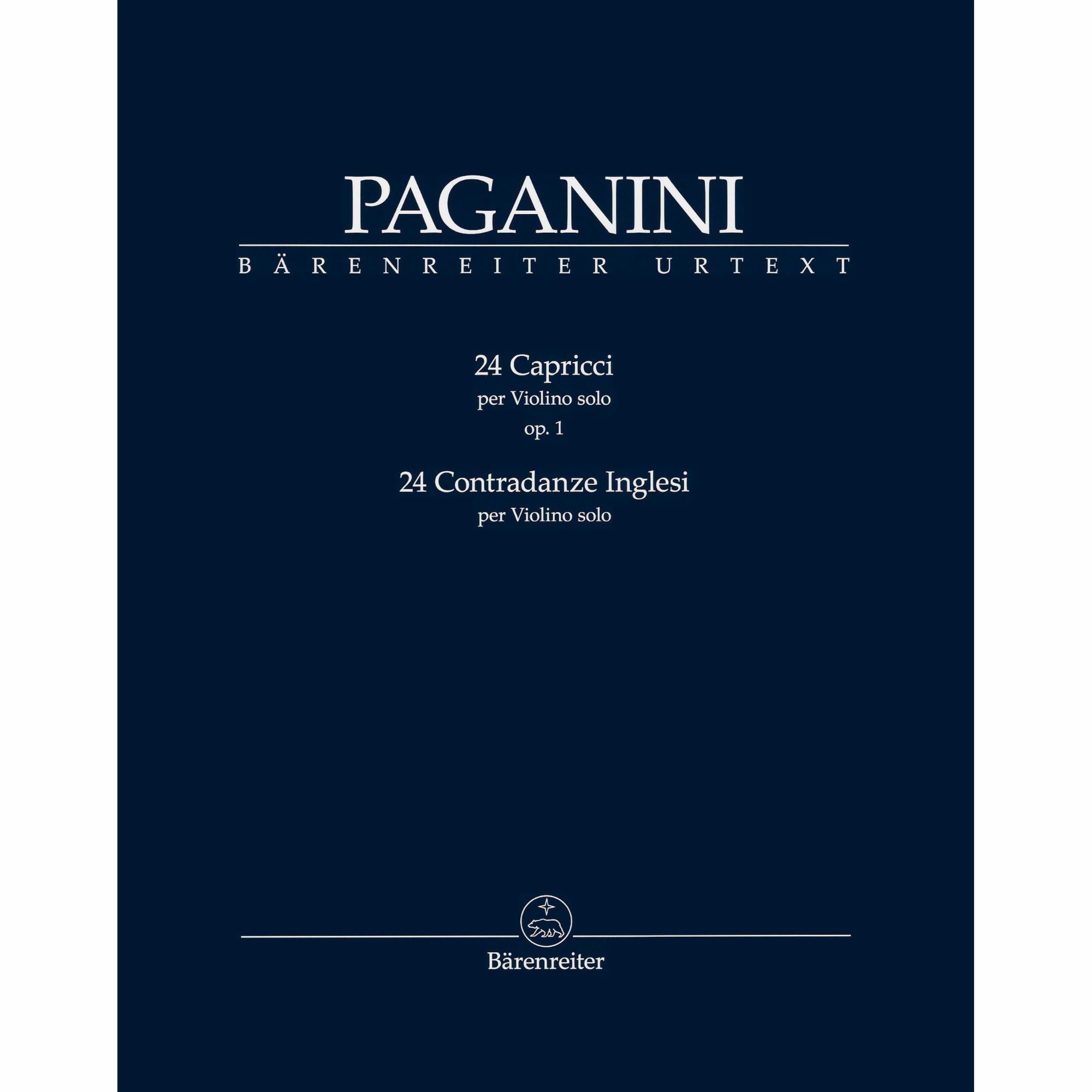 Paganini -- 24 Caprices, Op. 1 and 24 Contradanze Inglesi for Solo Violin