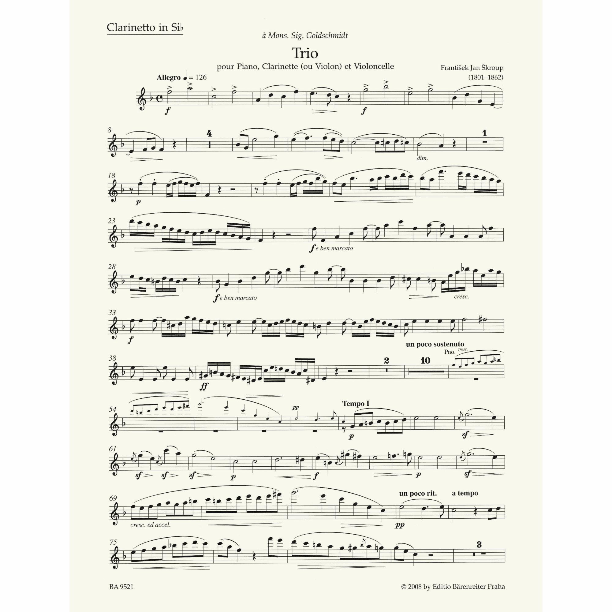 Sample: Clarinet (Pg. 2)