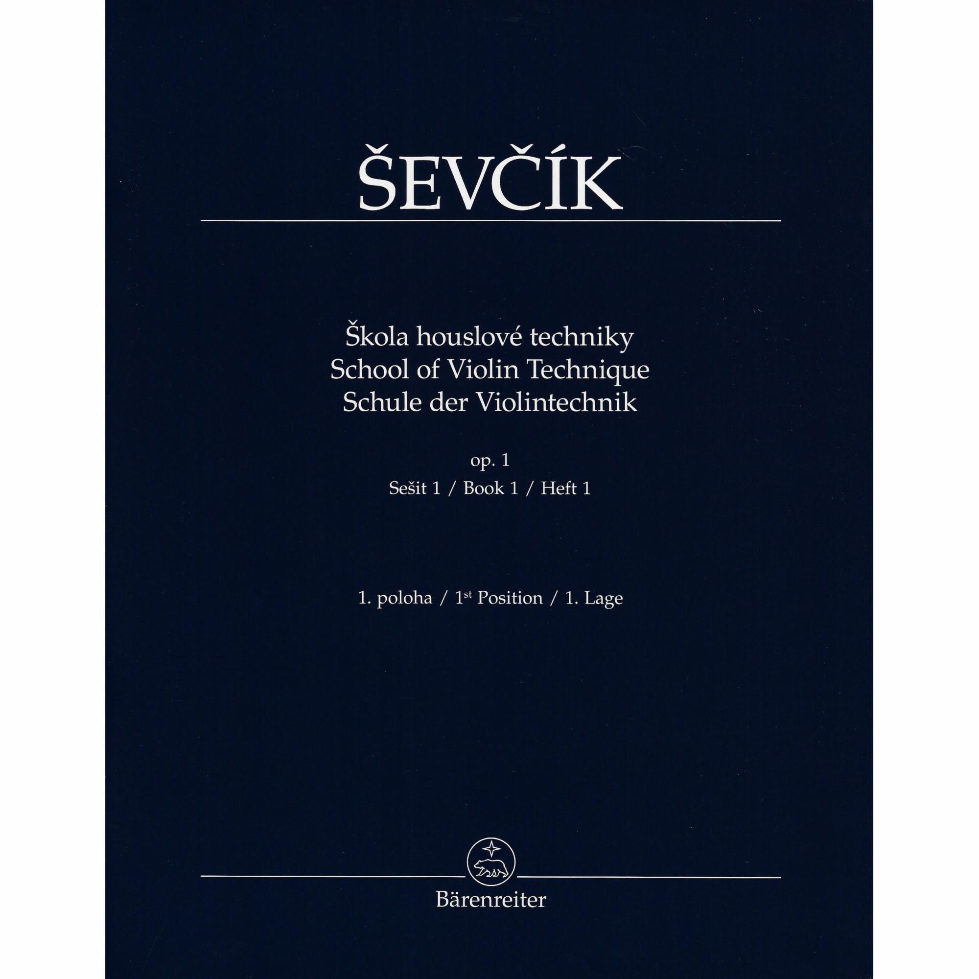 Sevcik -- School of Violin Technique, Op. 1, Books 1-4