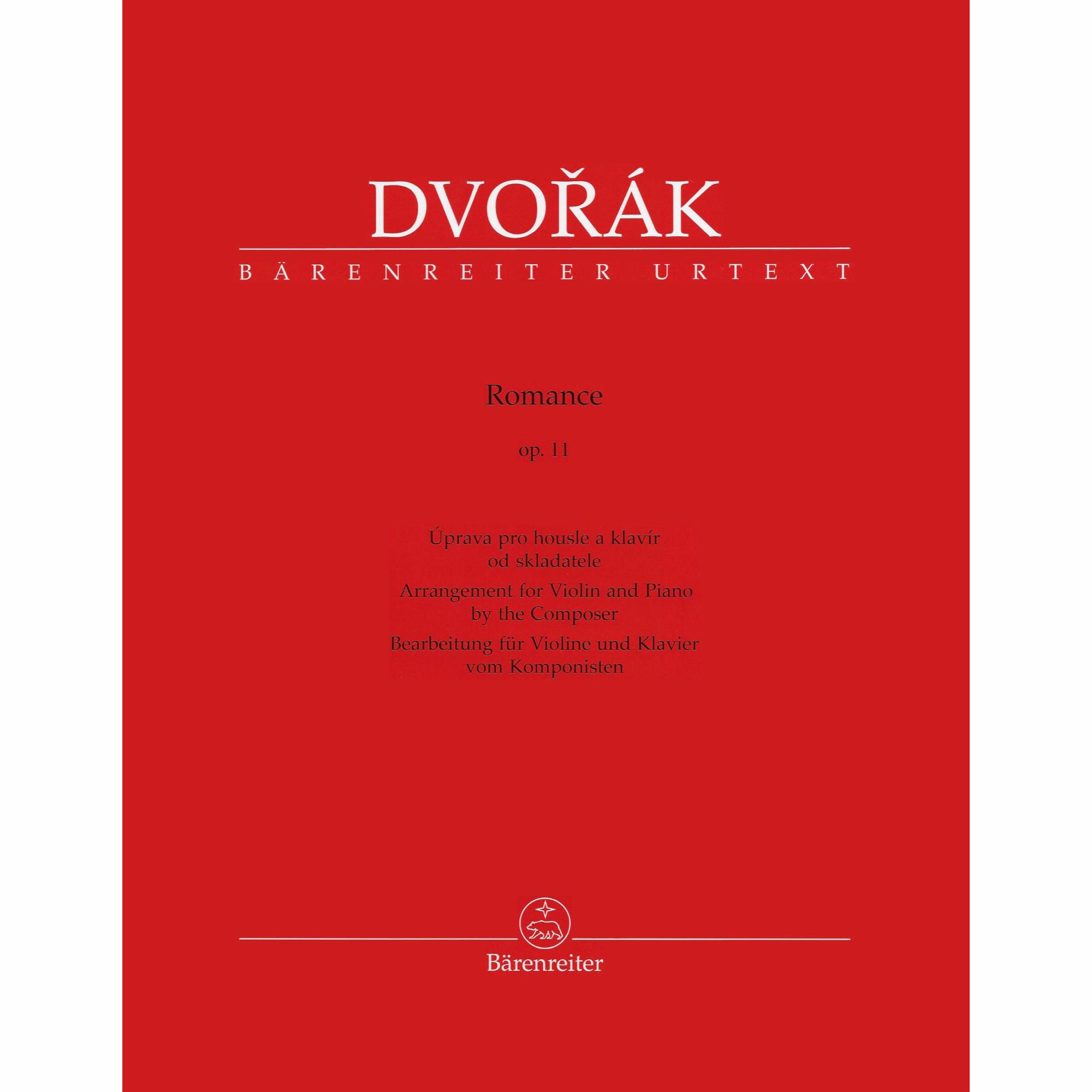 Dvorak -- Romance, Op. 11 for Violin and Piano