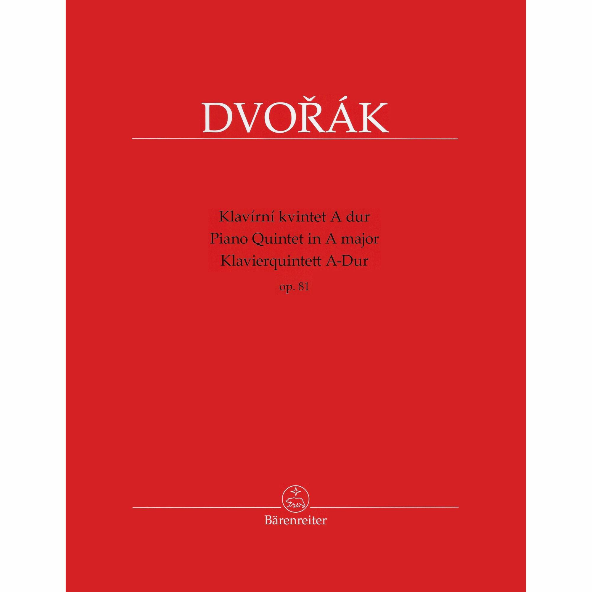 Dvorak -- Piano Quintet in A Major, Op. 81