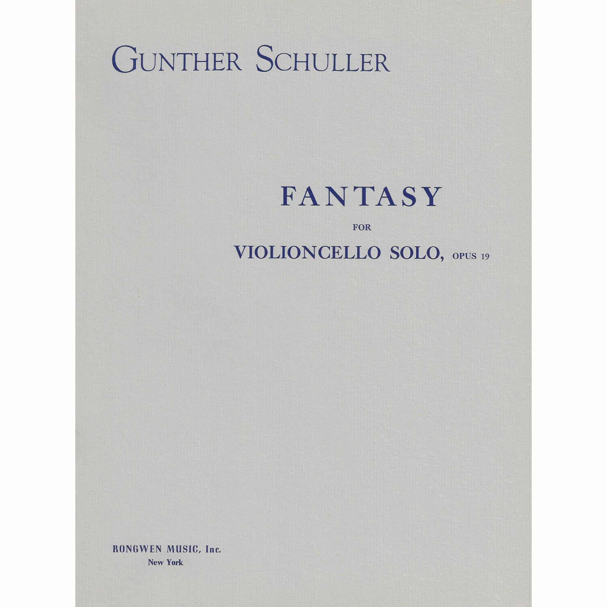 Schuller -- Fantasy, Op. 19 for Solo Cello
