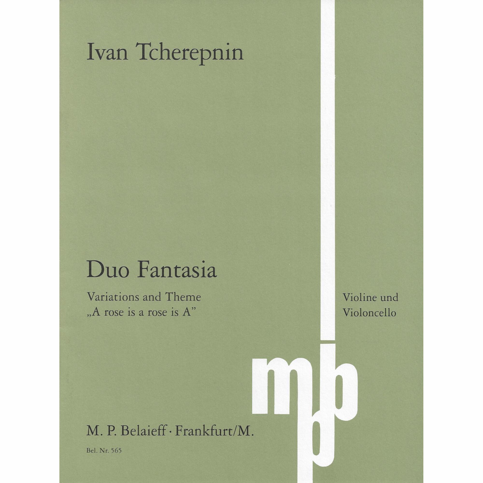 Tcherepnin -- Duo Fantasia for Violin and Cello