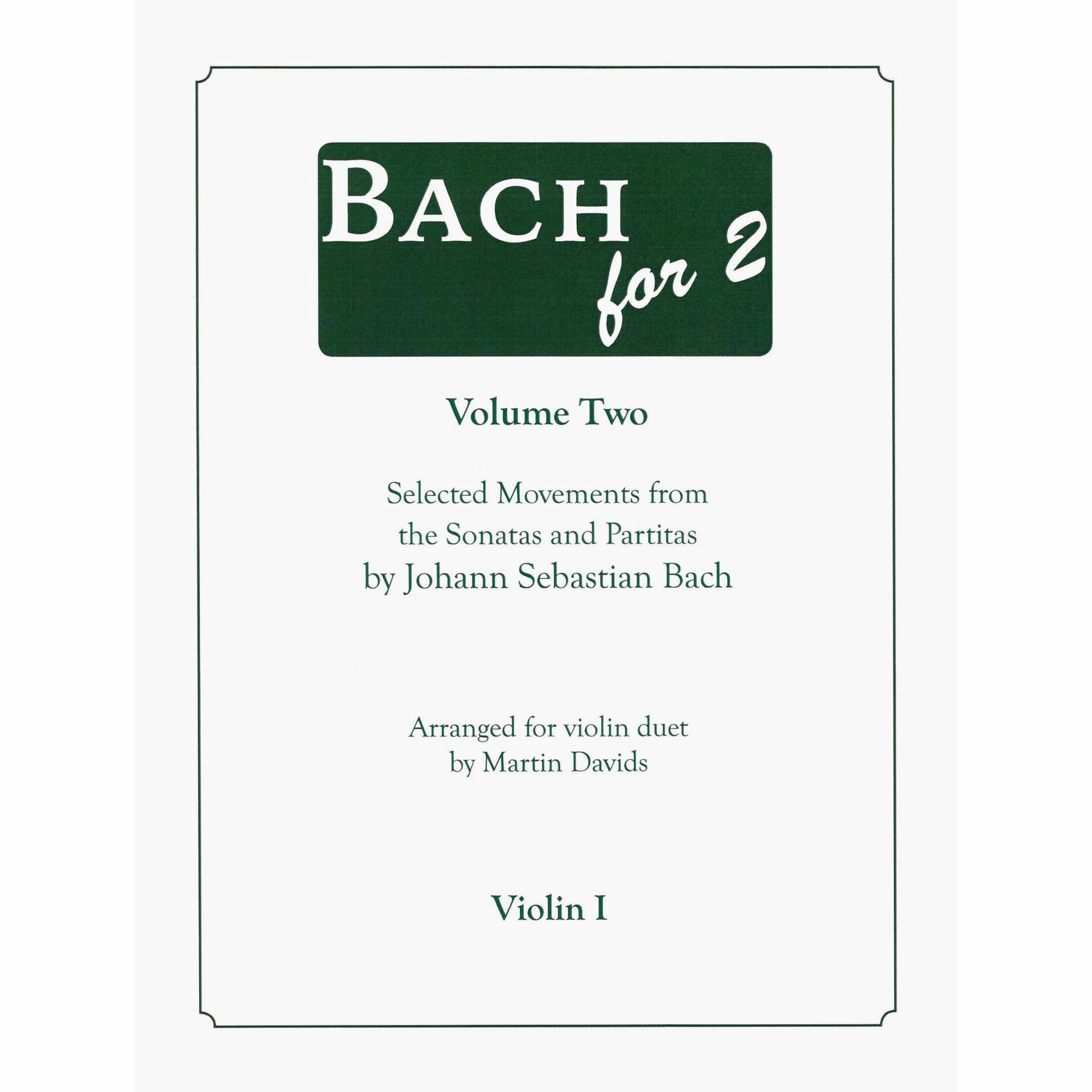 Bach for 2, Volume Two for Two Violins