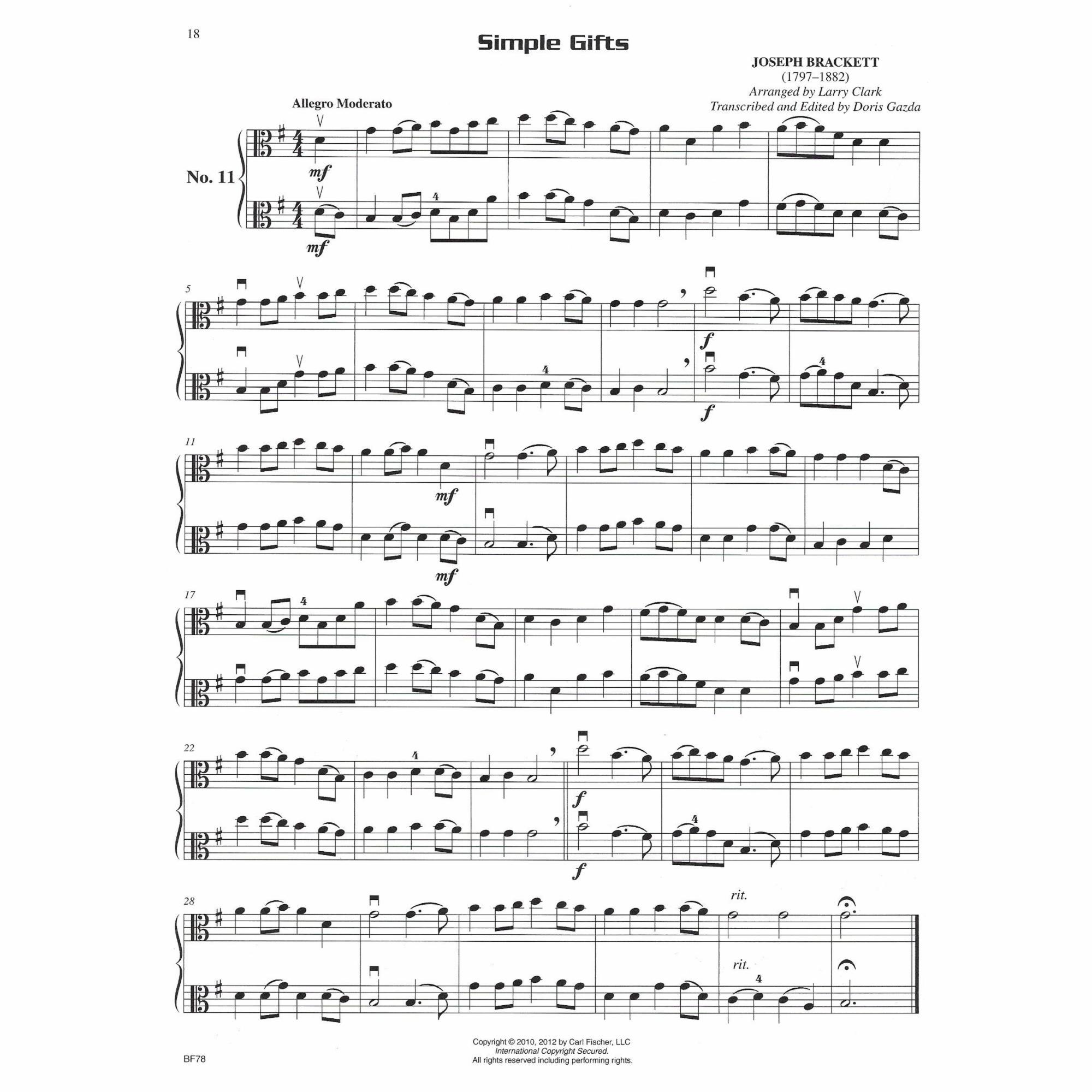 Sample: Viola (Pg. 18)