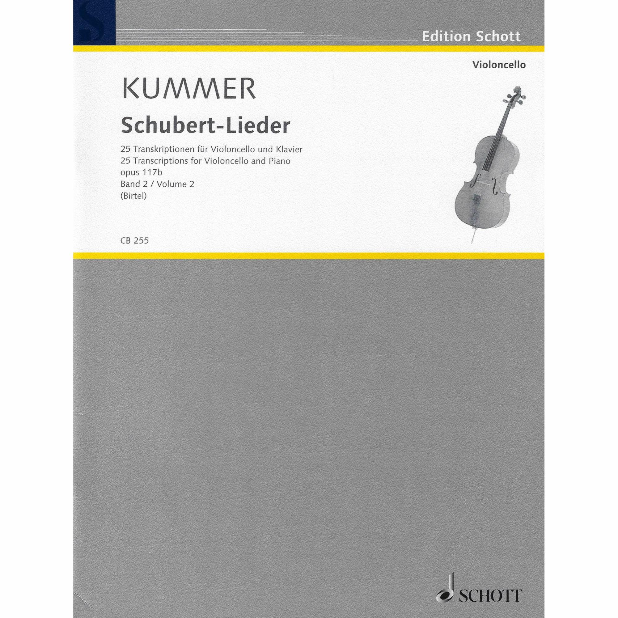 Schubert-Lieder for Cello and Piano