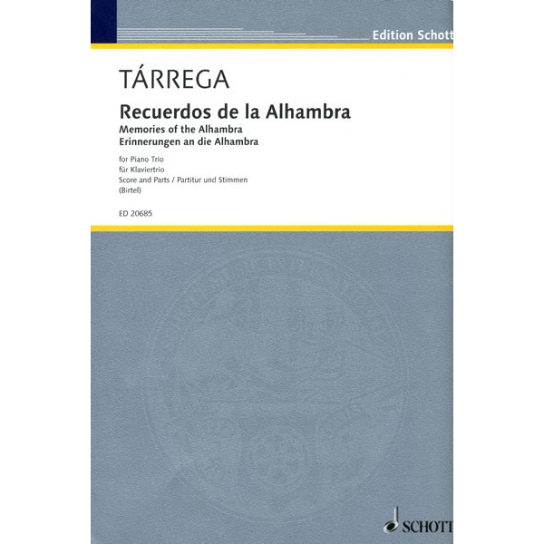 Recuerdos de la Alhambra for Piano Trio