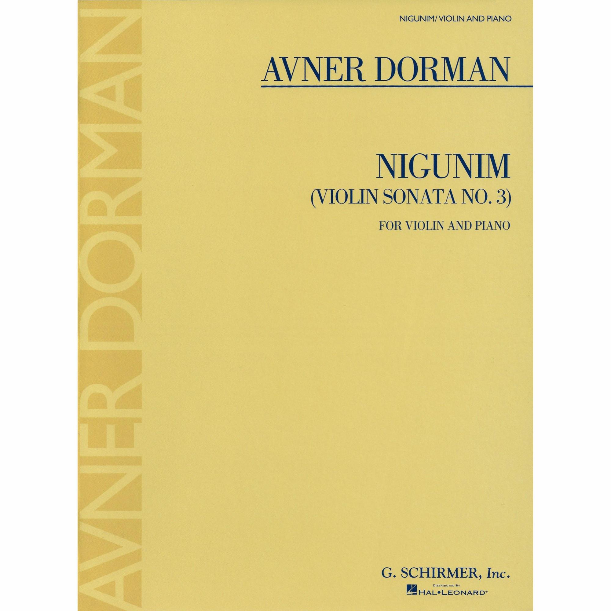 Dorman -- Nigunim (Violin Sonata No. 3) for Violin and Piano