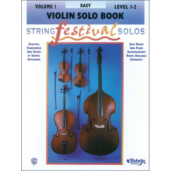 String Festival Solos, Volume 1 for Violin, Viola, Cello or Bass and Piano 