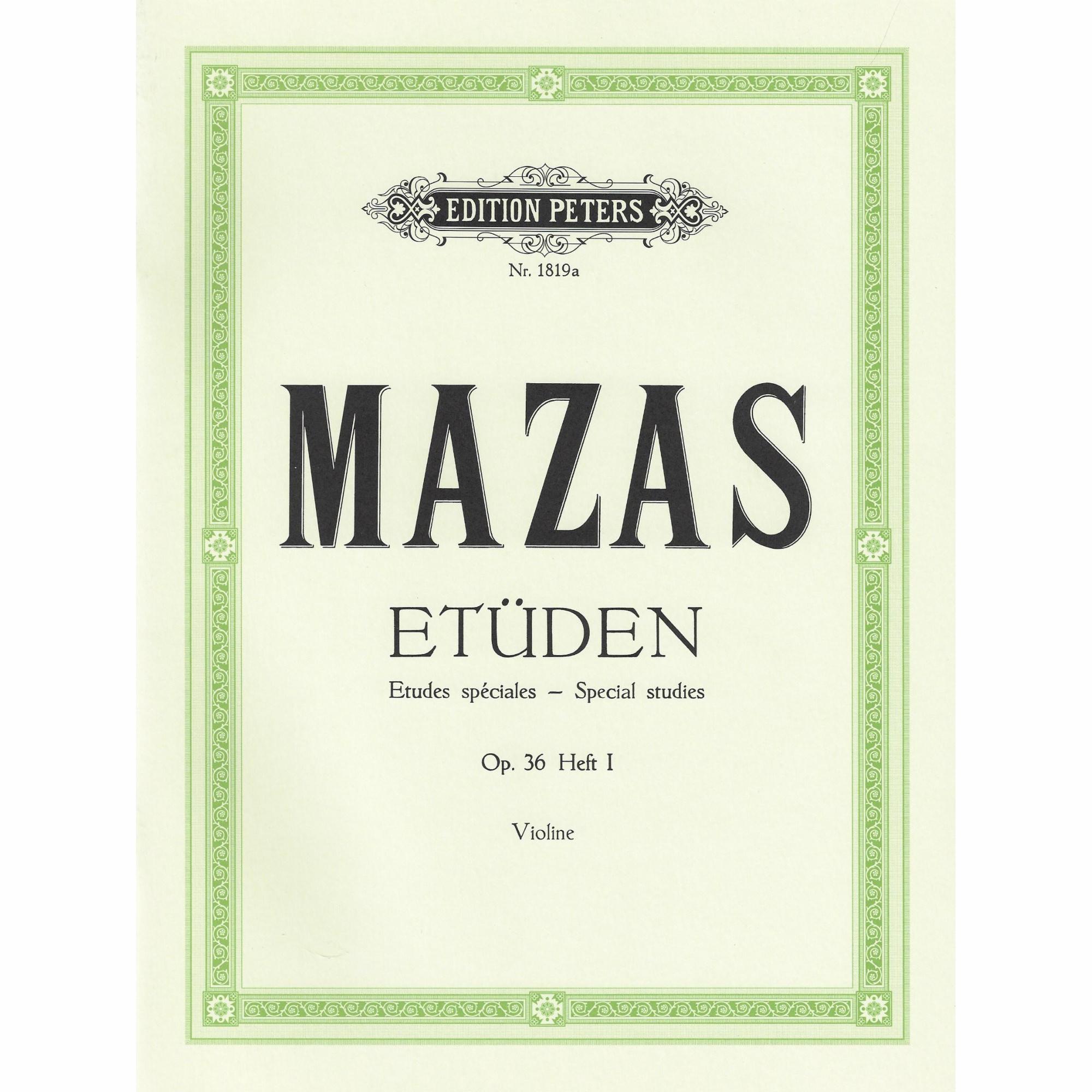 Mazas -- Etudes, Op. 36 for Violin