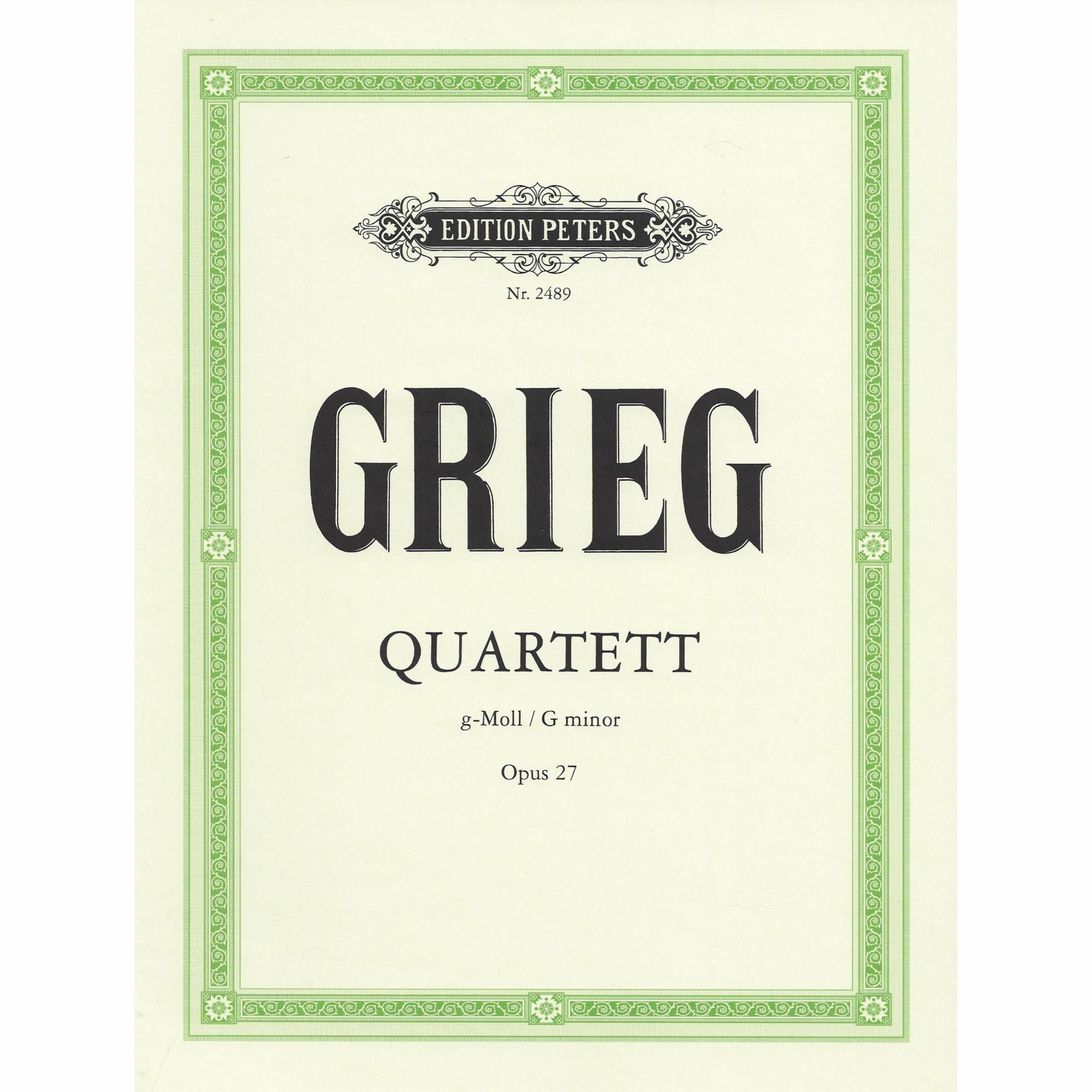 Grieg -- String Quartet in G Minor, Op. 27