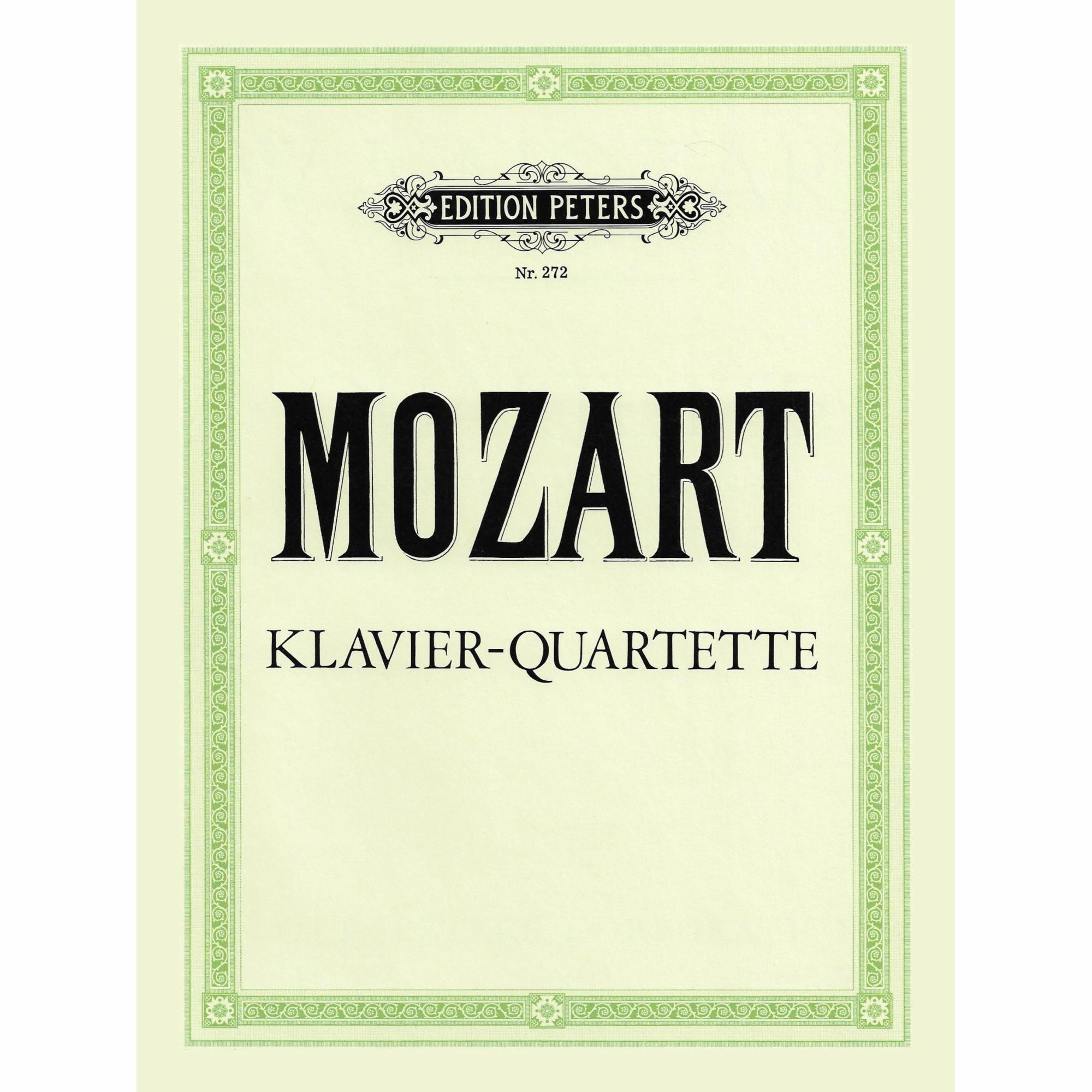 Mozart -- Piano Quartets
