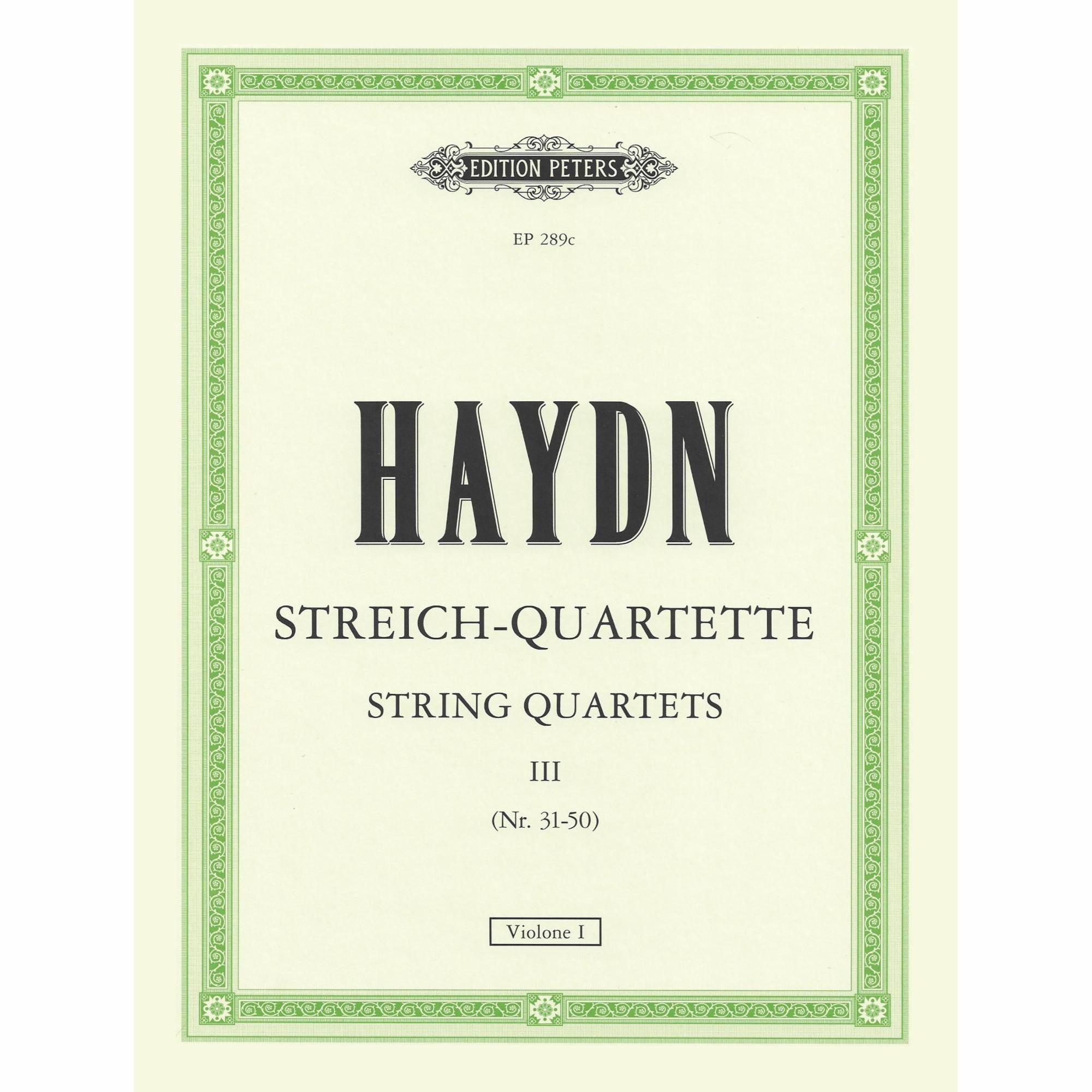 Haydn -- String Quartets, Volume III