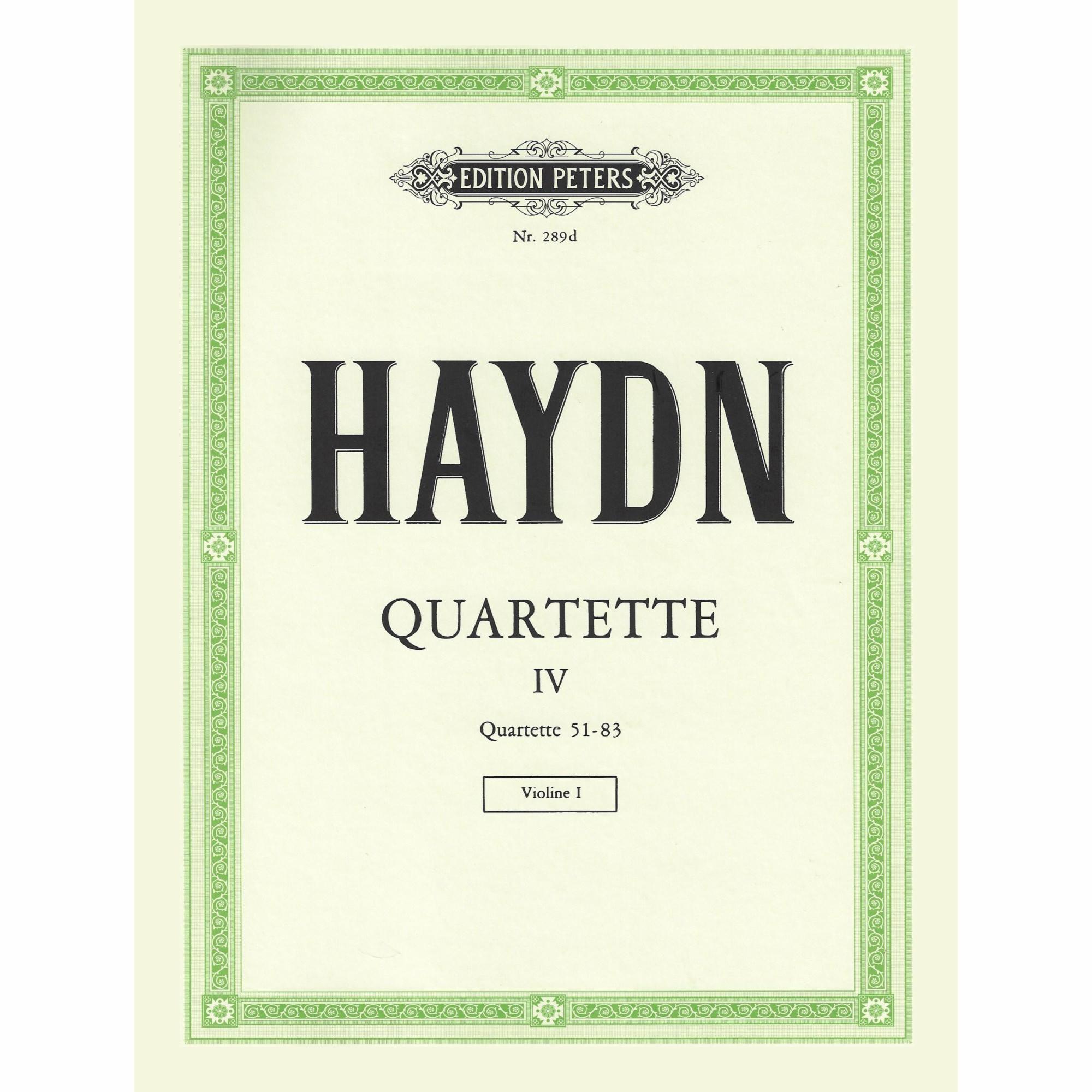 Haydn -- String Quartets, Volume IV